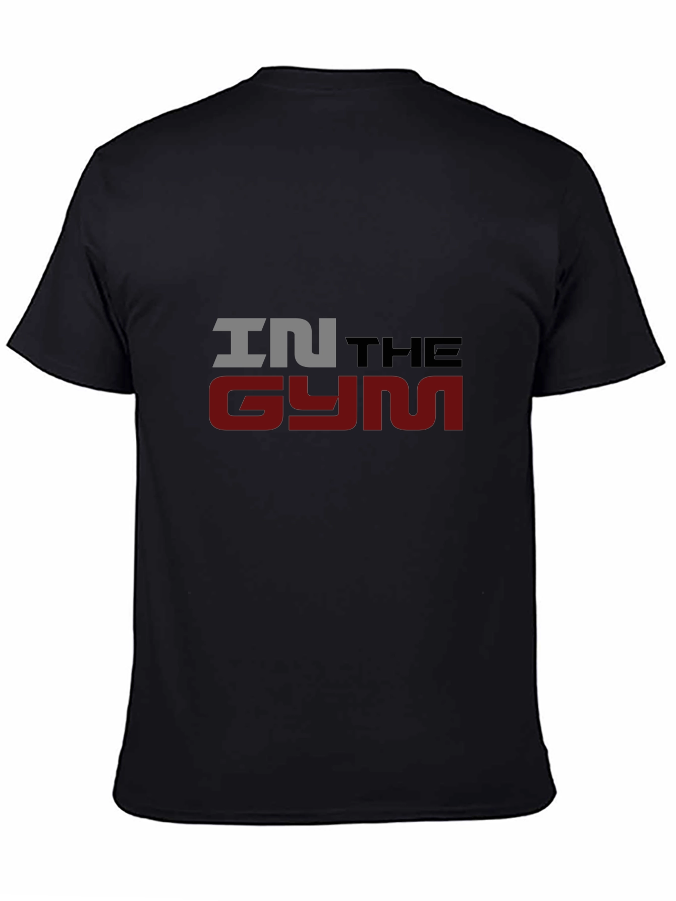 In The Gym Mens Black Graphic T-Shirt