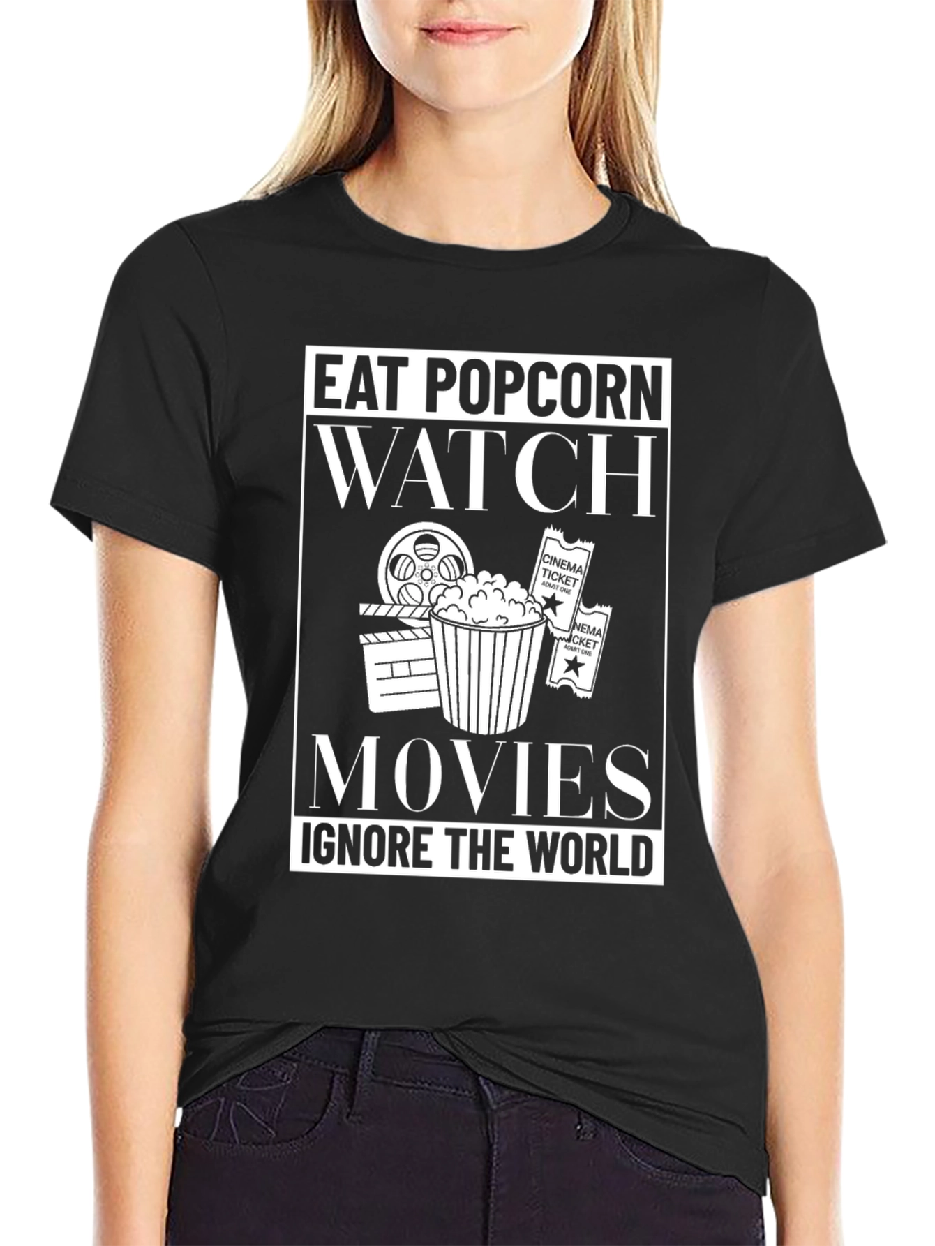 Eat Popcorn Watch Movies T-Shirt