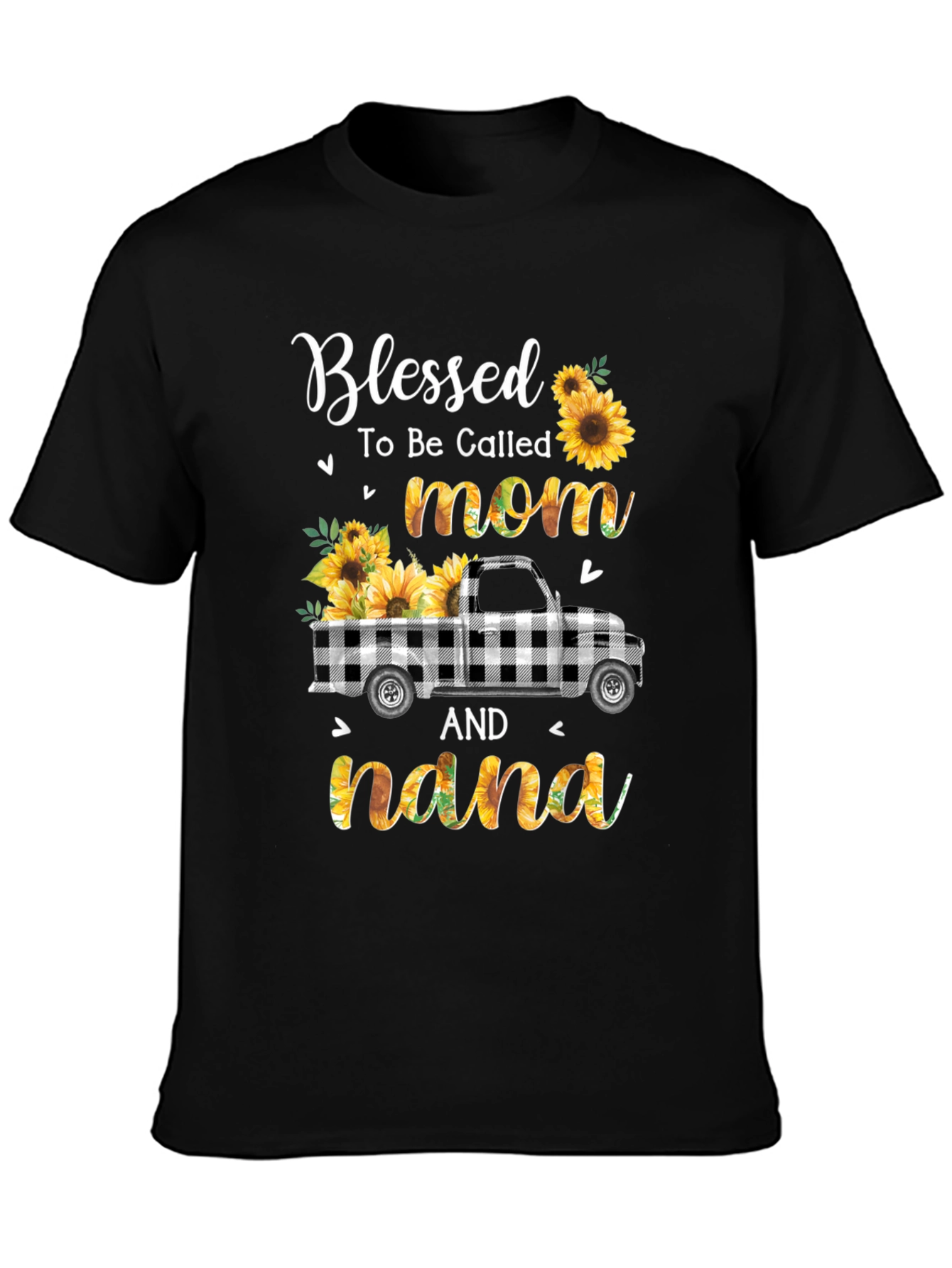 Blessed Mom & Nana Sunflower Truck T-Shirt