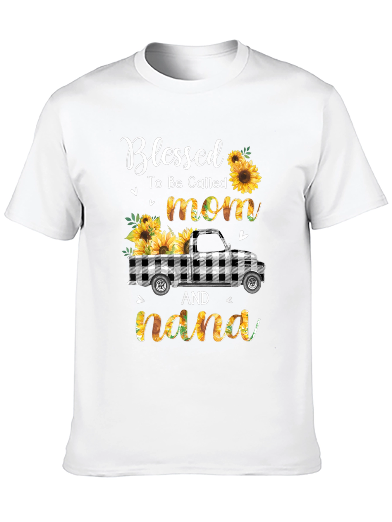 Blessed Mom & Nana Sunflower Truck T-Shirt