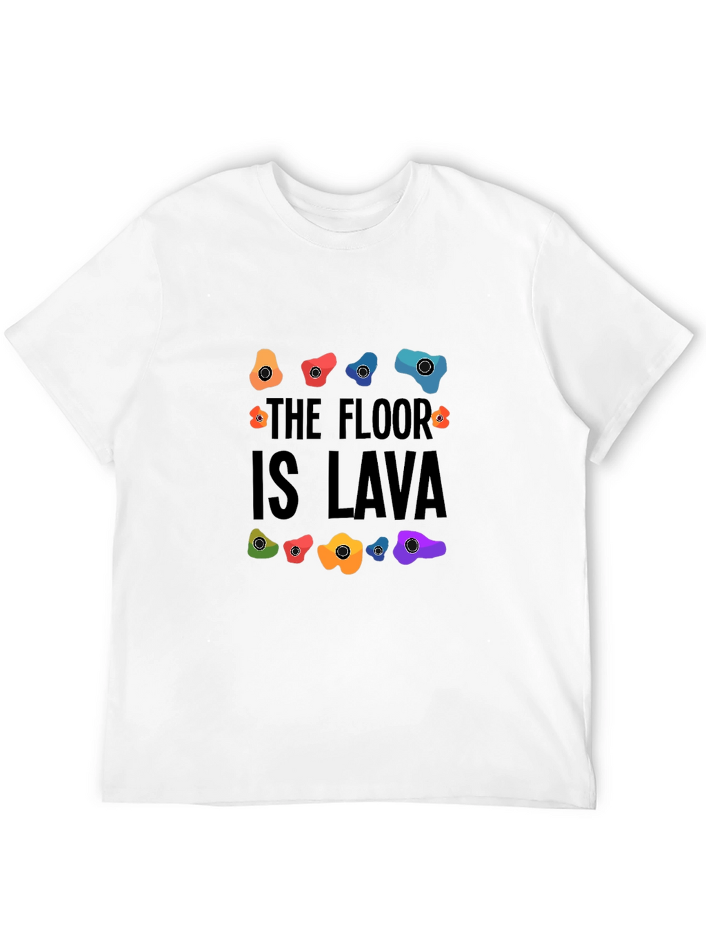 The Floor is Lava Climbing Holds Graphic Tee