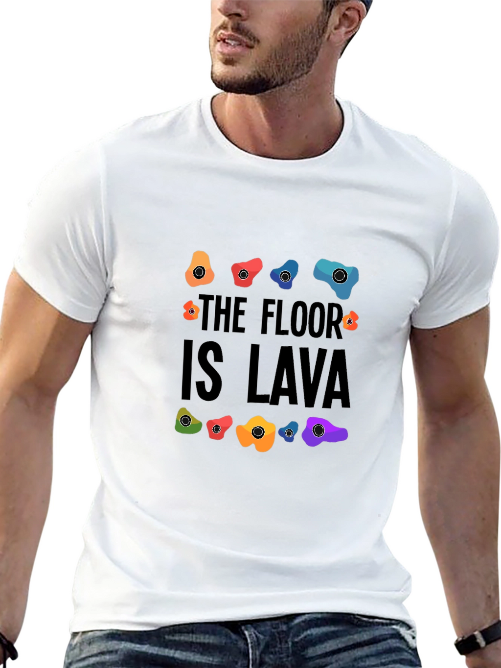 The Floor is Lava Climbing Holds Graphic Tee