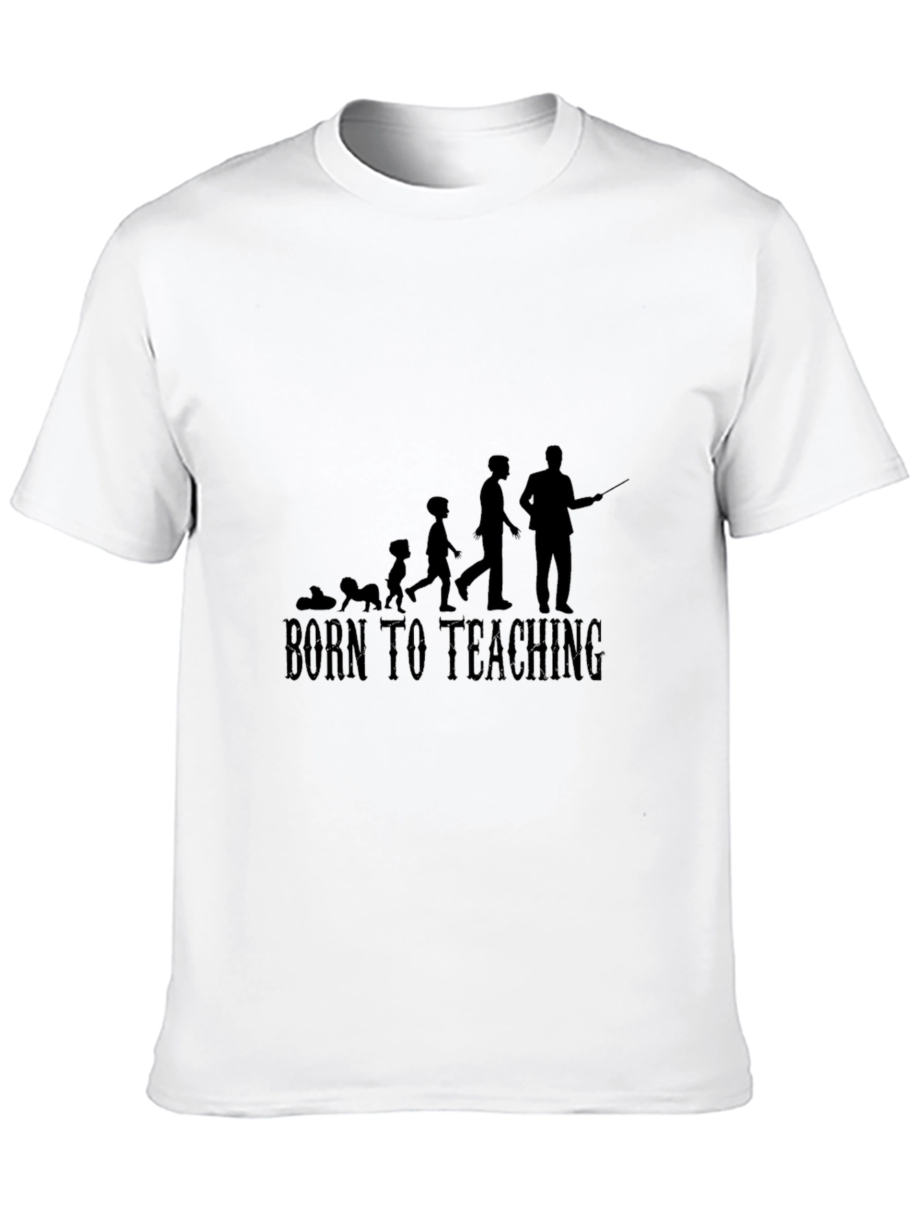 Born To Teaching Mens Black T-Shirt