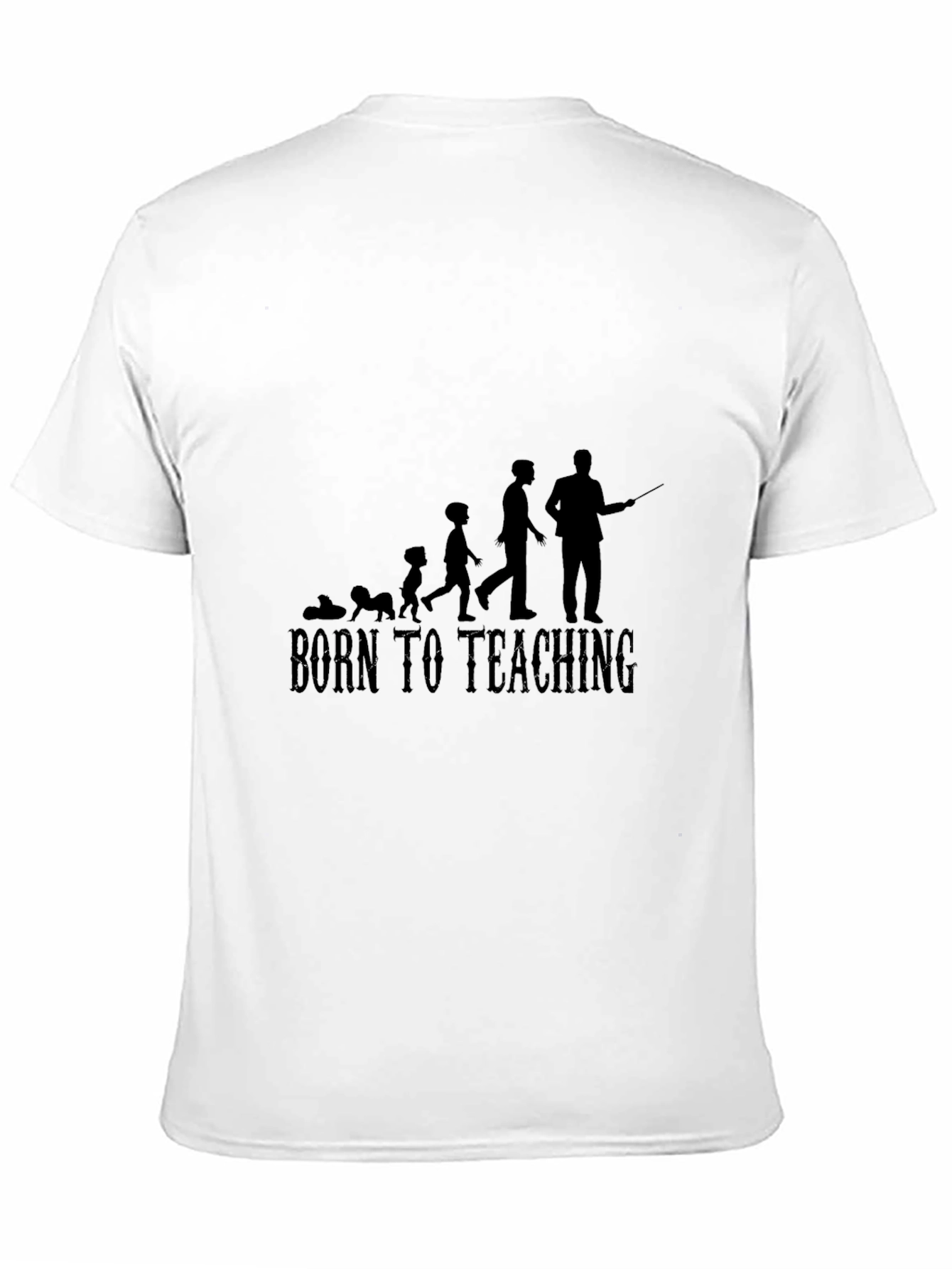 Born To Teaching Mens Black T-Shirt