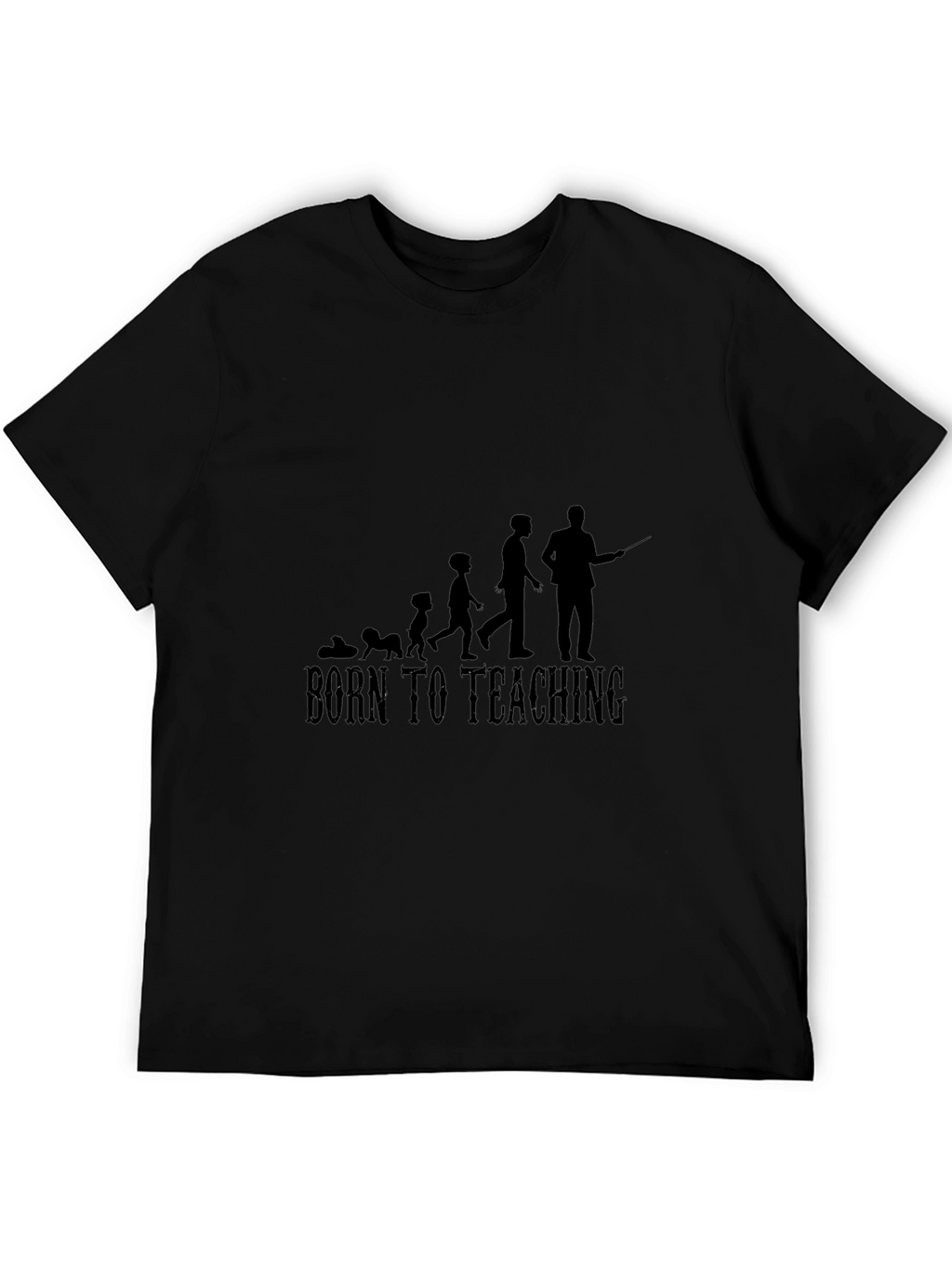 Born To Teaching Mens Black T-Shirt