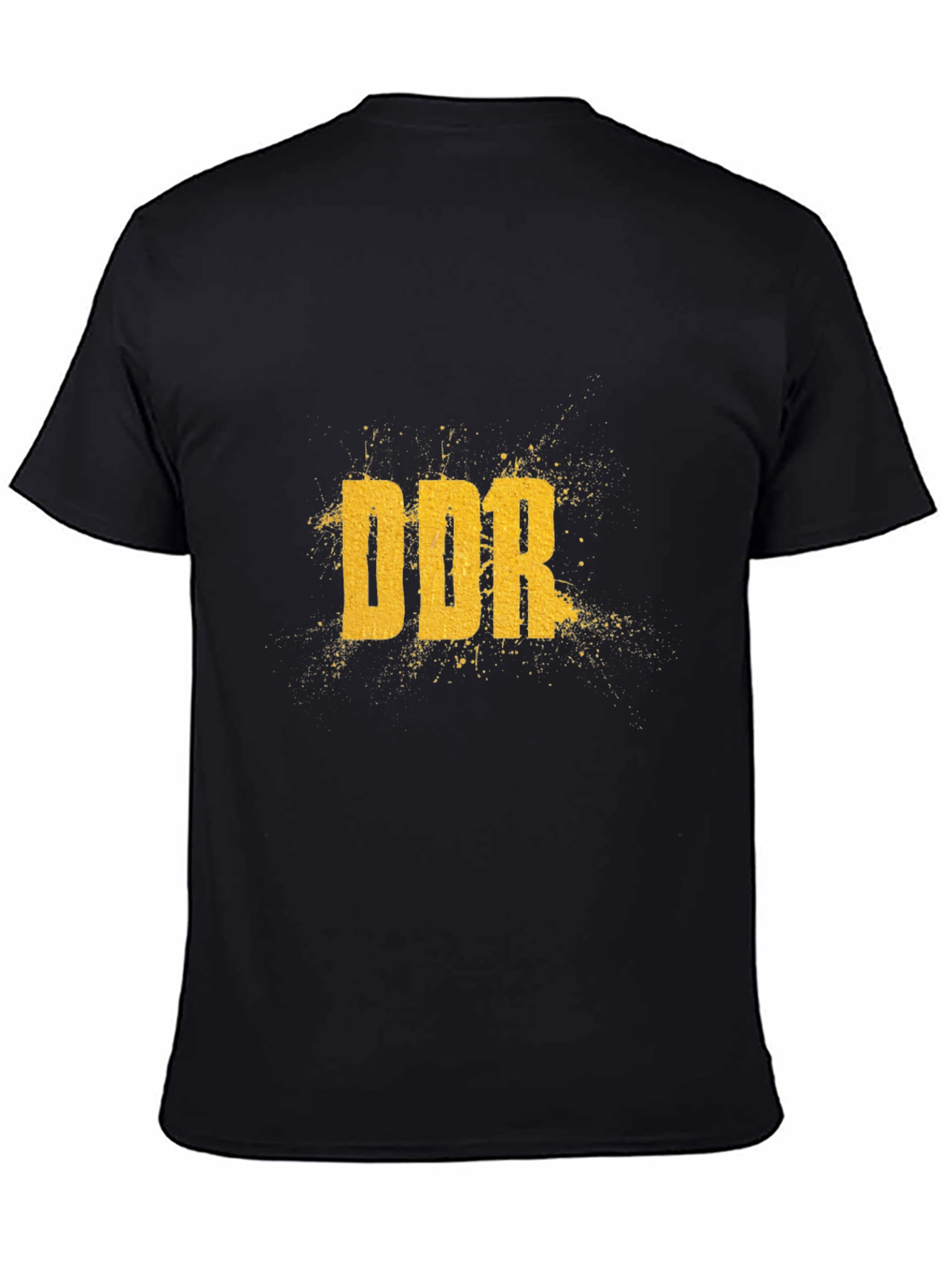 DDR Graphic Tee - Black Cotton Casual