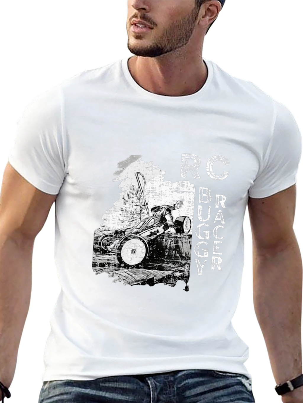 RC Buggy Racer Graphic T-Shirt - Black