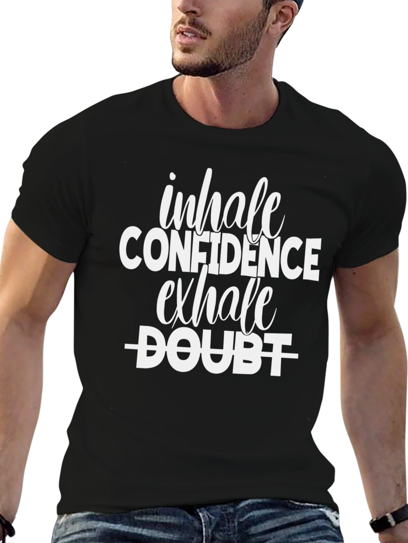 Inhale Confidence Exhale Doubt Graphic Tee