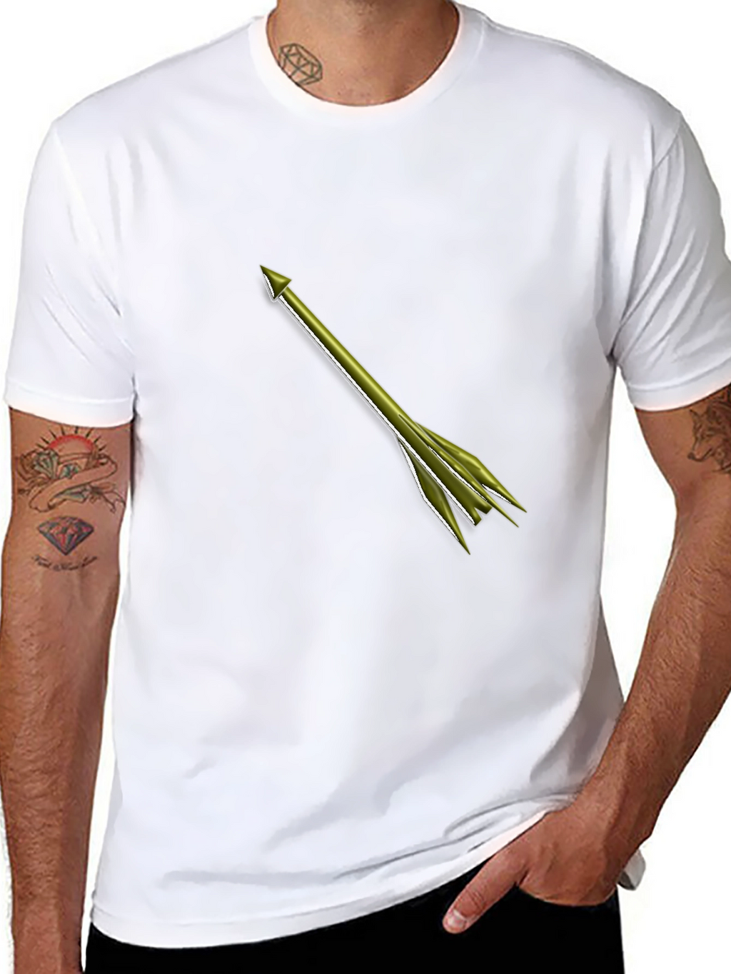 Arrow Graphic Tee - Mens Black T-Shirt