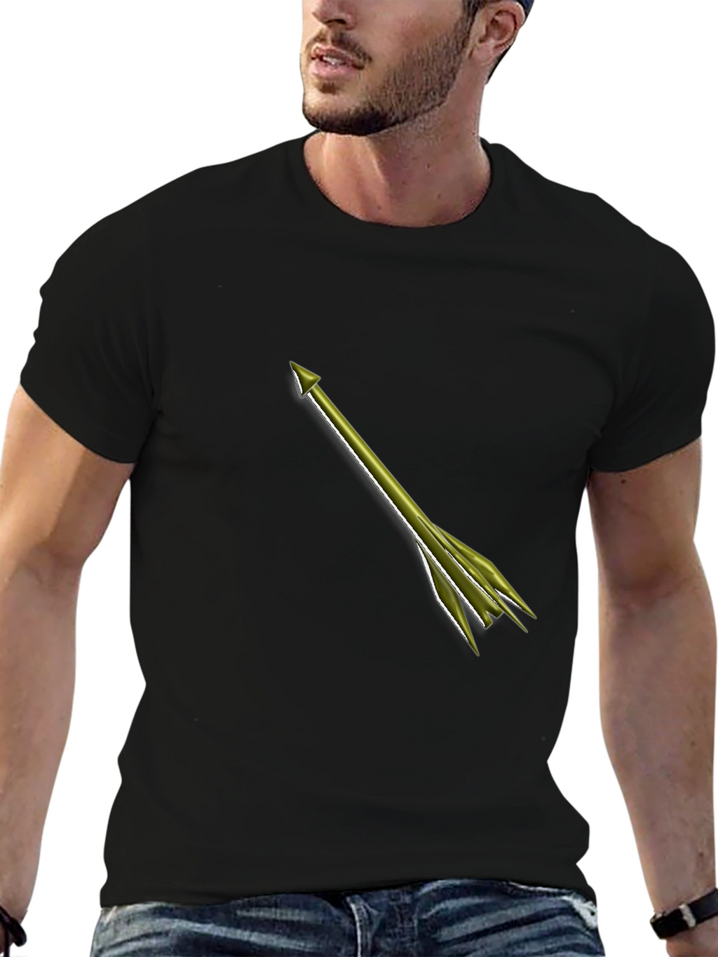 Arrow Graphic Tee - Mens Black T-Shirt