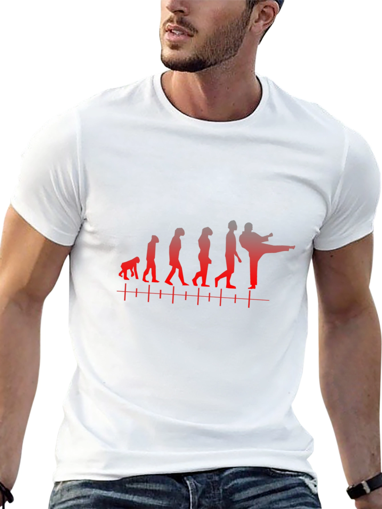 Evolution of Martial Arts Black T-Shirt