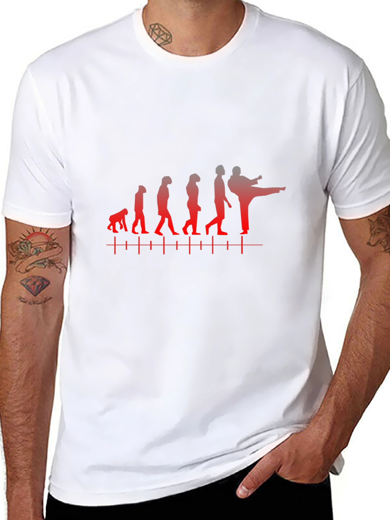 Evolution of Martial Arts Black T-Shirt