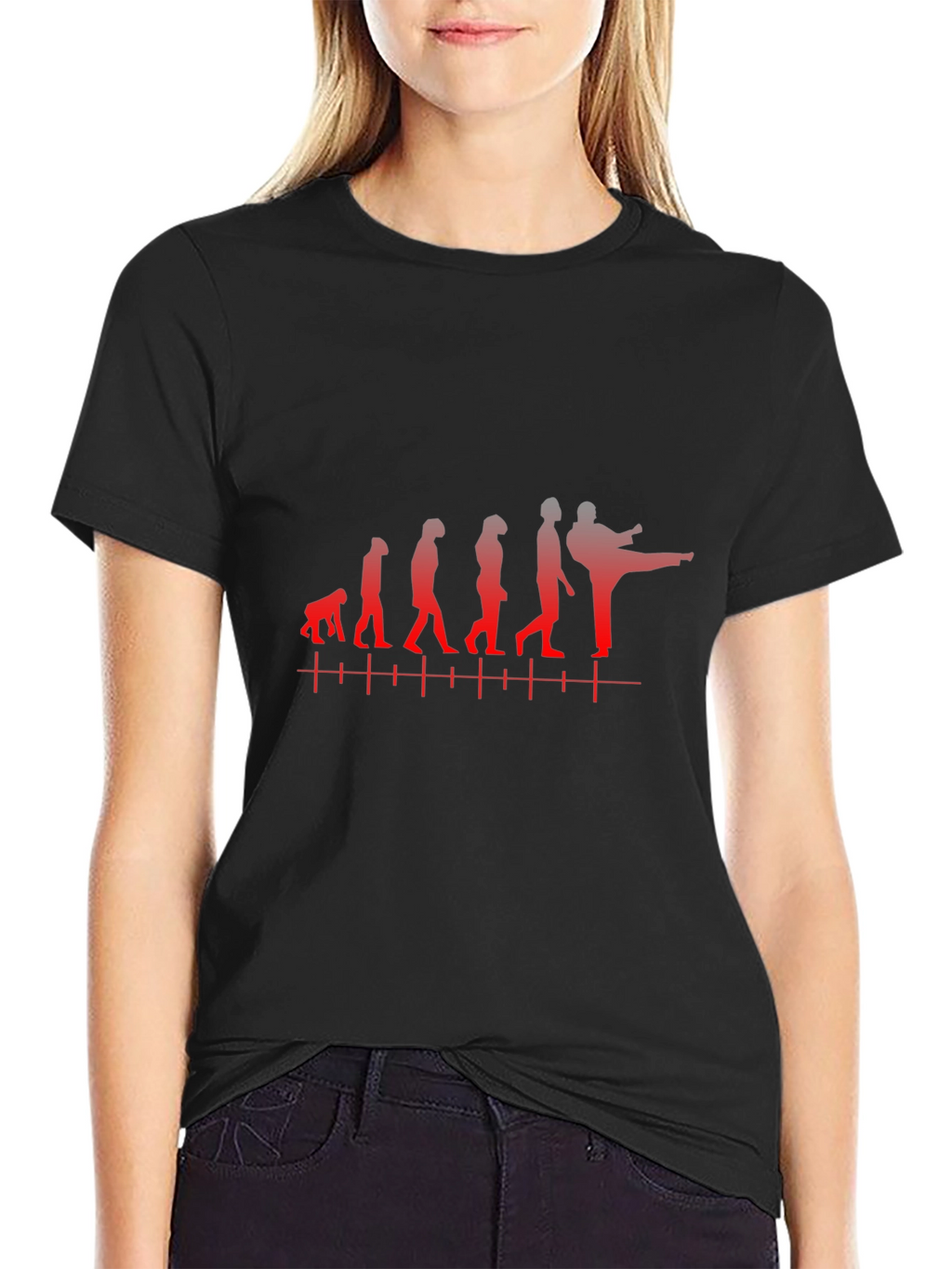 Evolution of Martial Arts Black T-Shirt