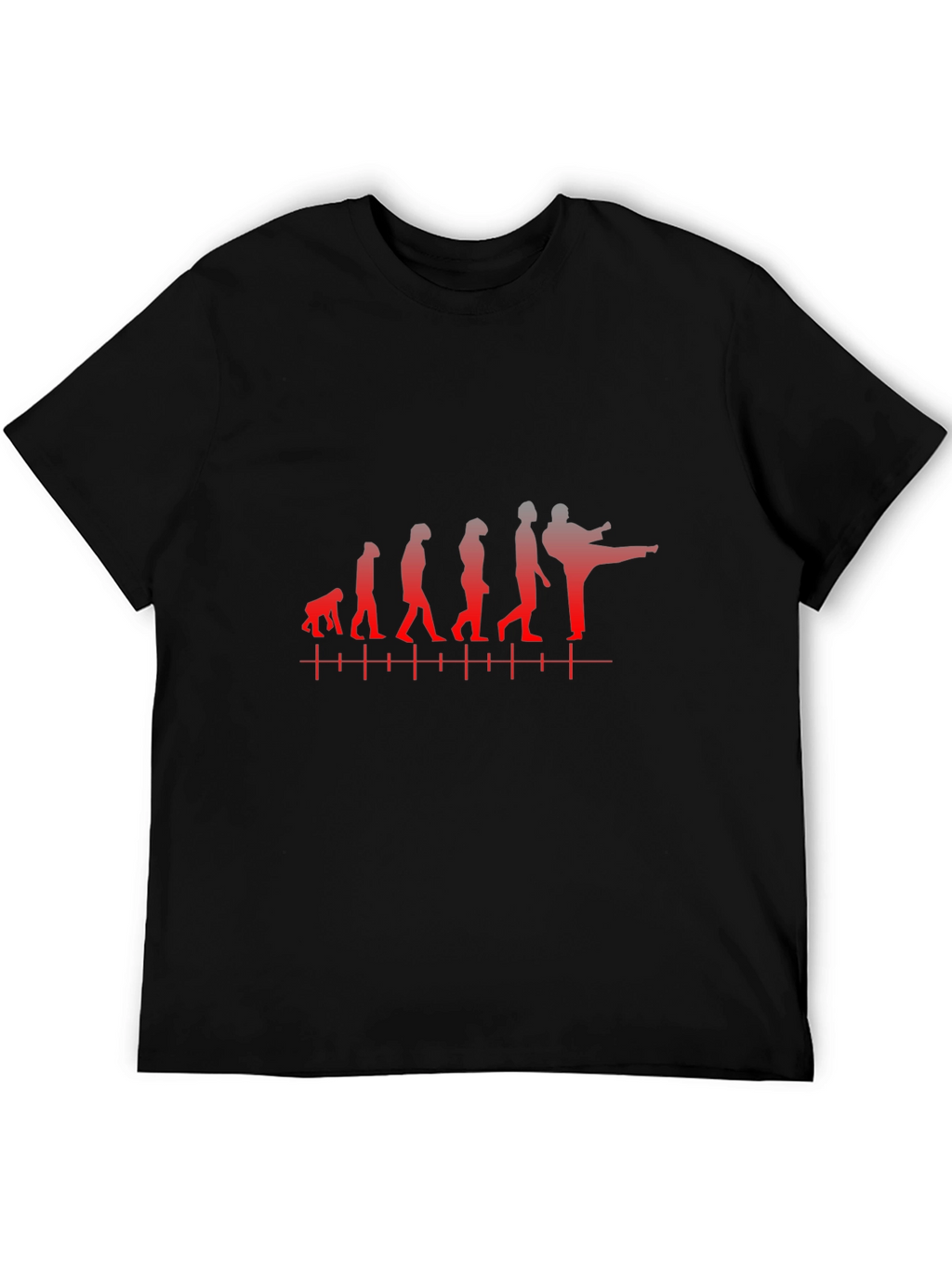 Evolution of Martial Arts Black T-Shirt