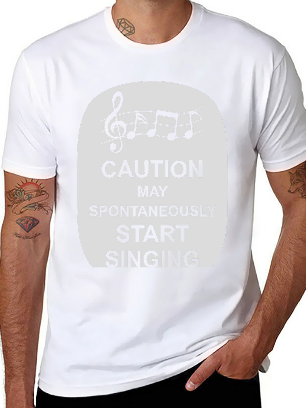 Caution Spontaneously Start Singing T-Shirt