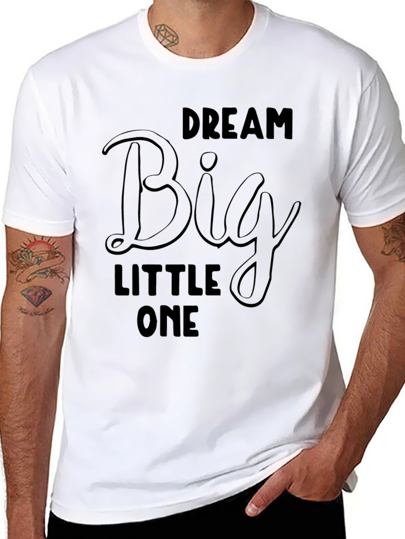 Dream Big Little One Black T-Shirt