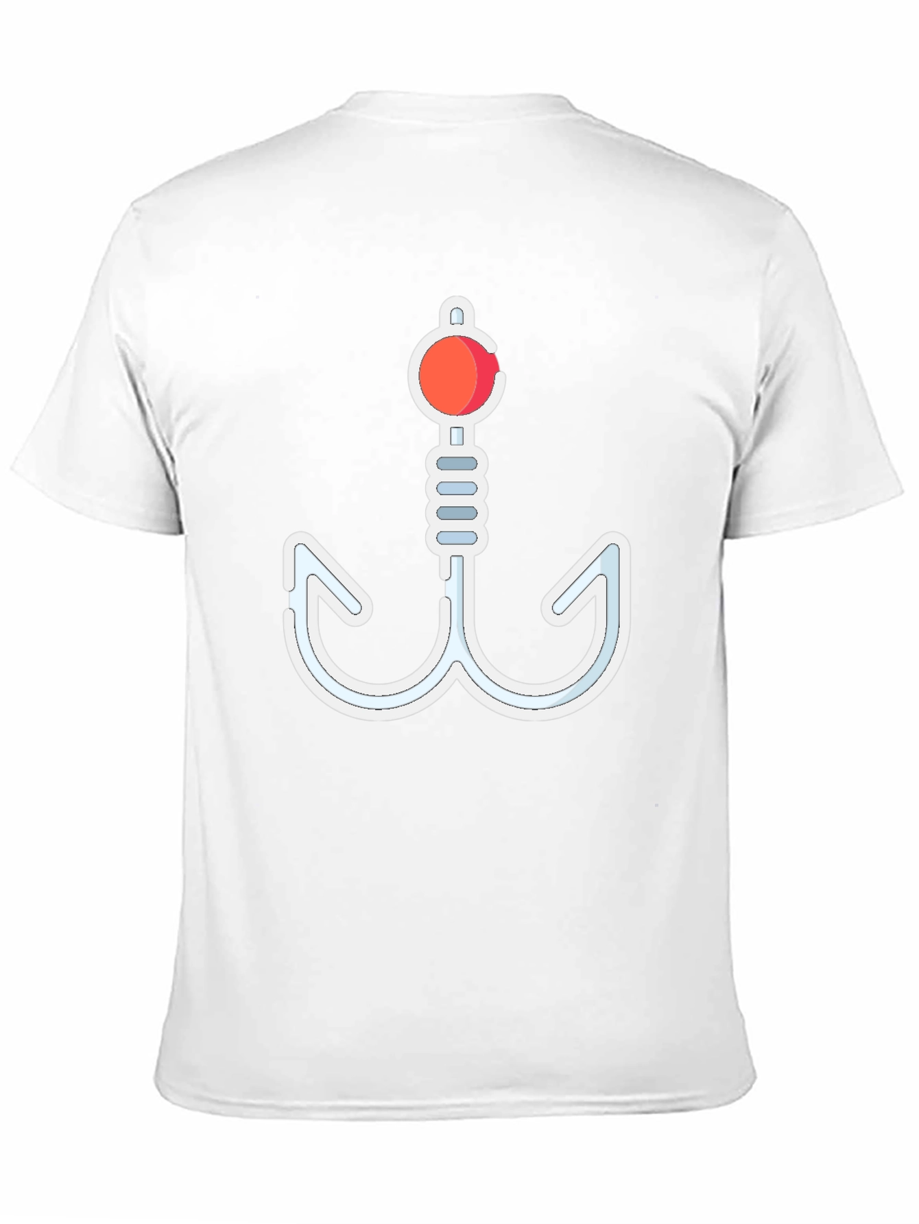 Novelty Fishing Hook Graphic T-Shirt