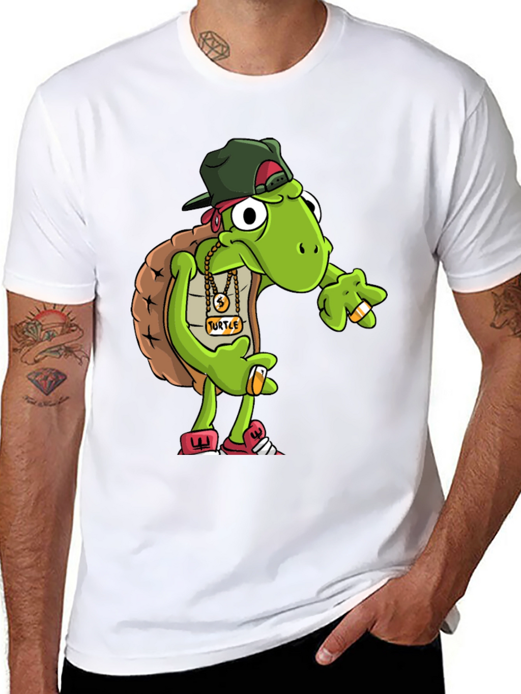 Gangster Turtle Graphic Tee