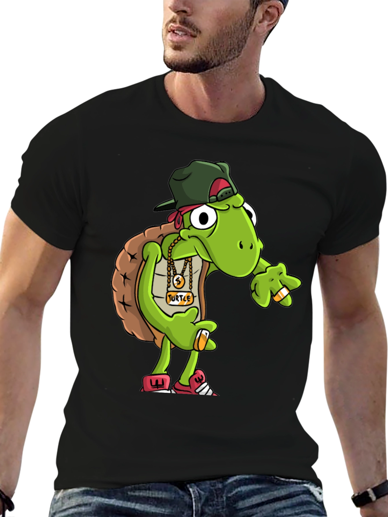 Gangster Turtle Graphic Tee
