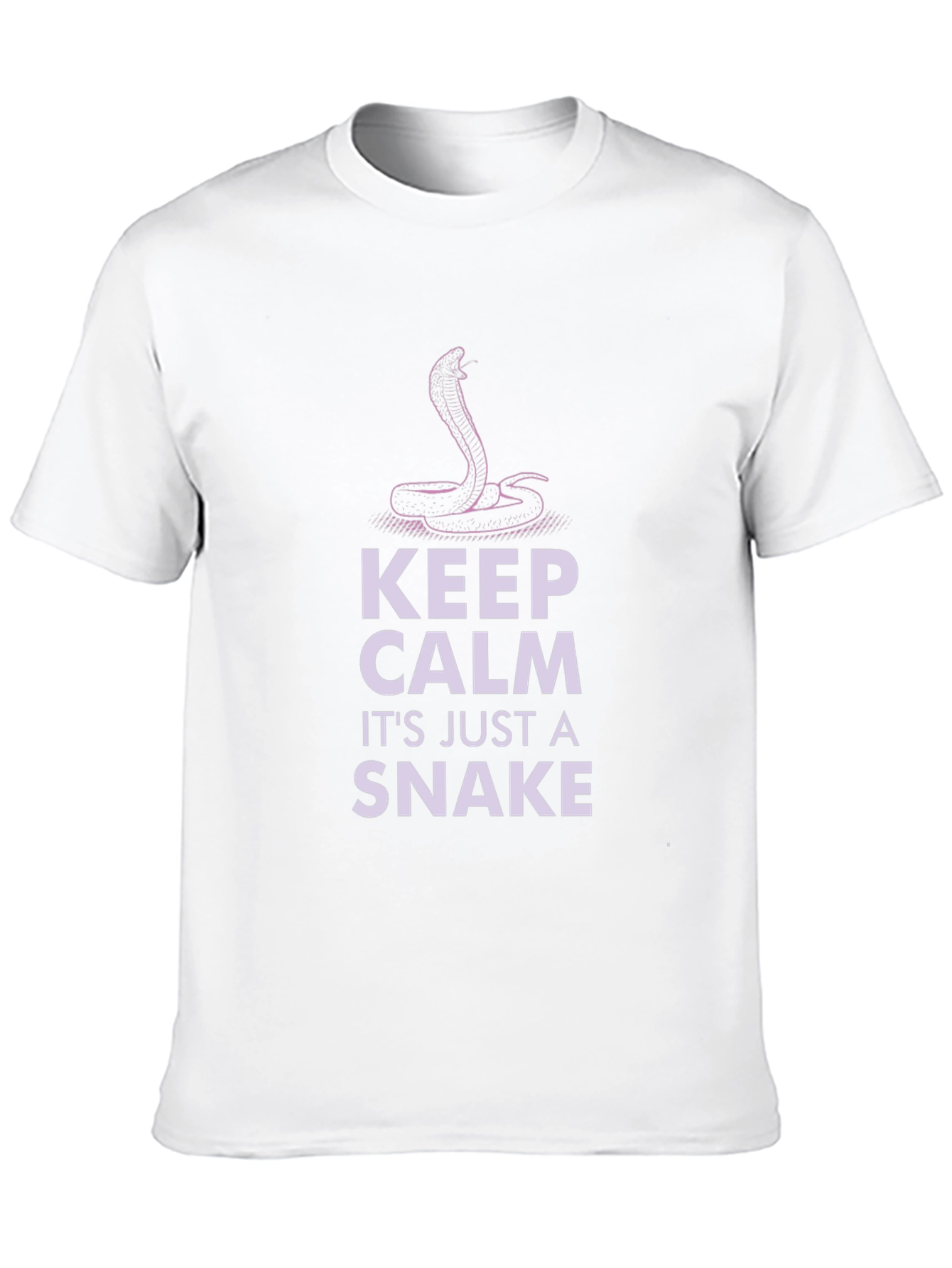 Keep Calm Its Just A Snake Black T-Shirt