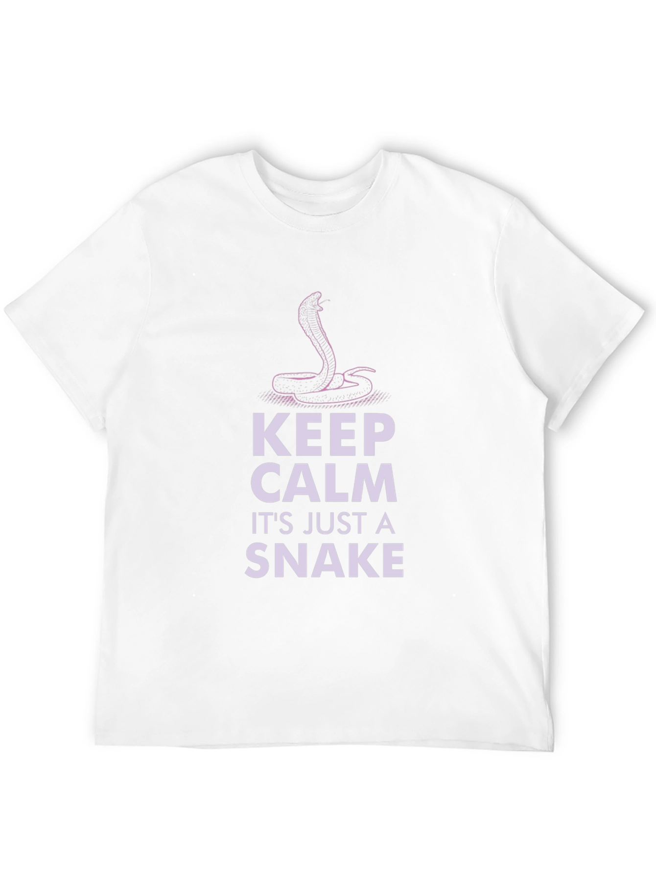 Keep Calm Its Just A Snake Black T-Shirt