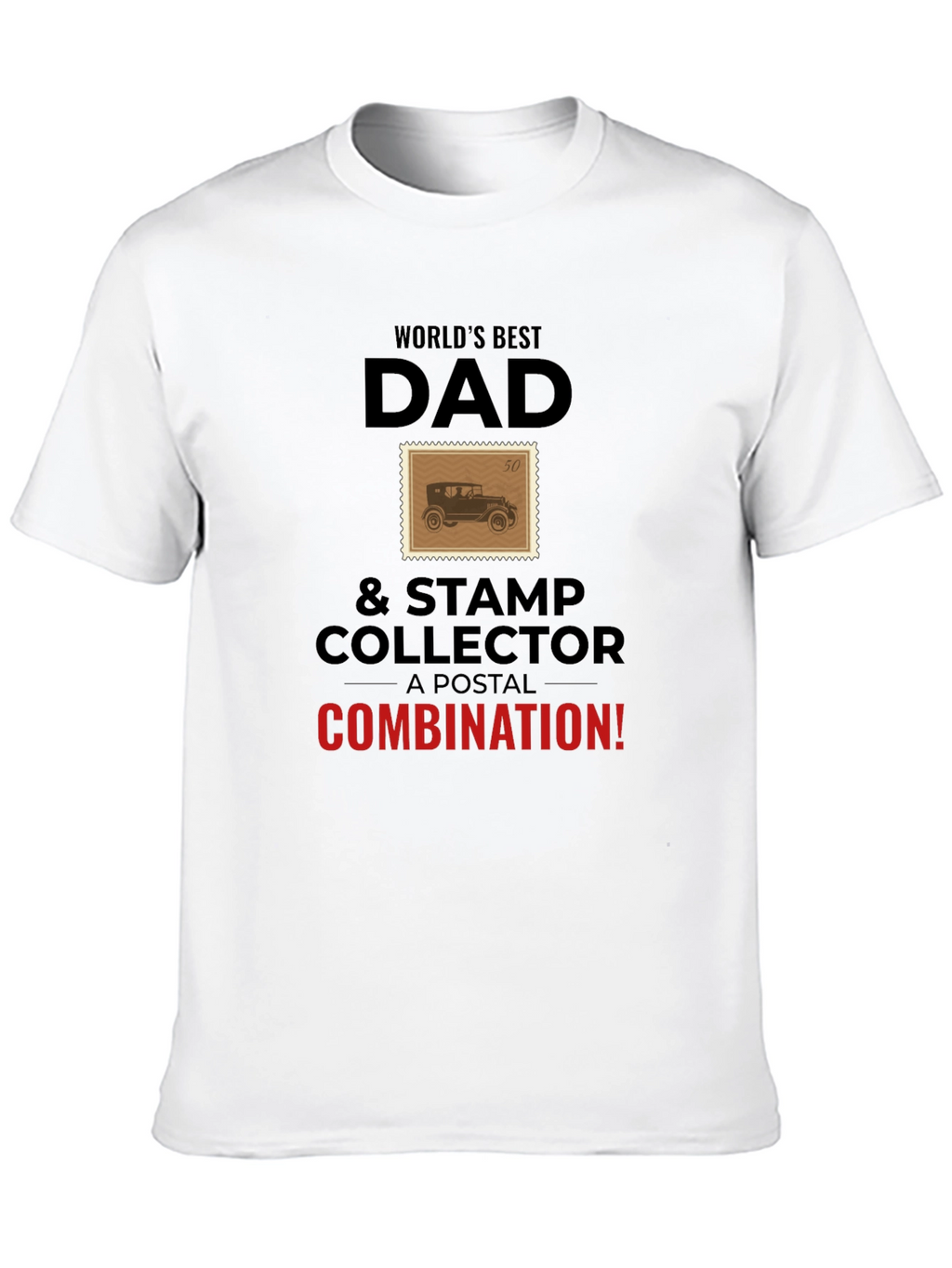 Worlds Best Dad Stamp Collector T-Shirt