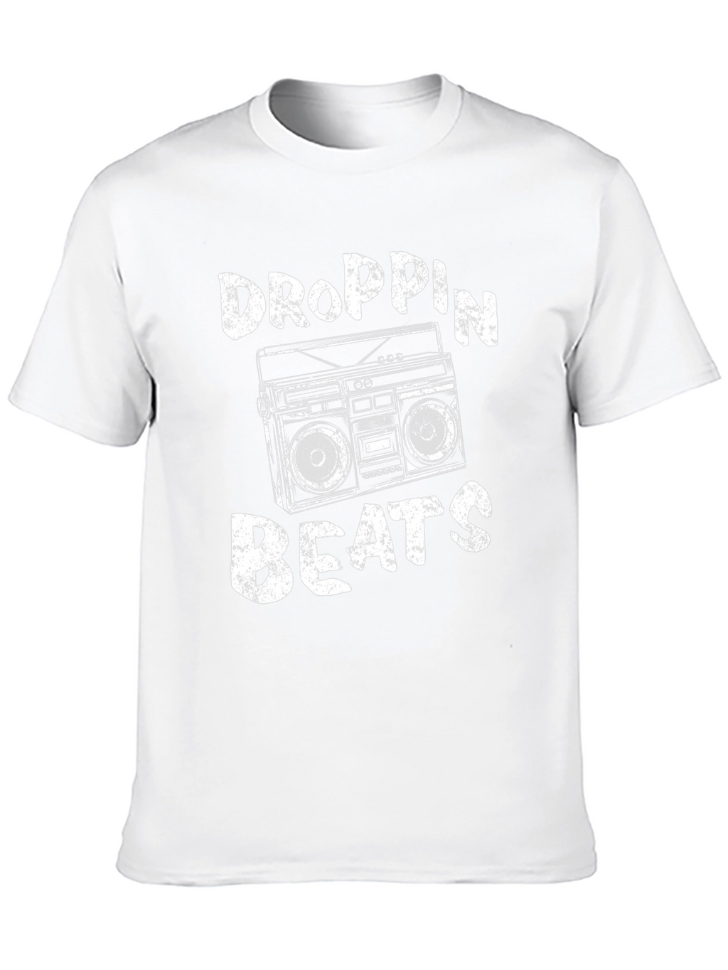 Droppin Beats Boombox Graphic Tee - Black