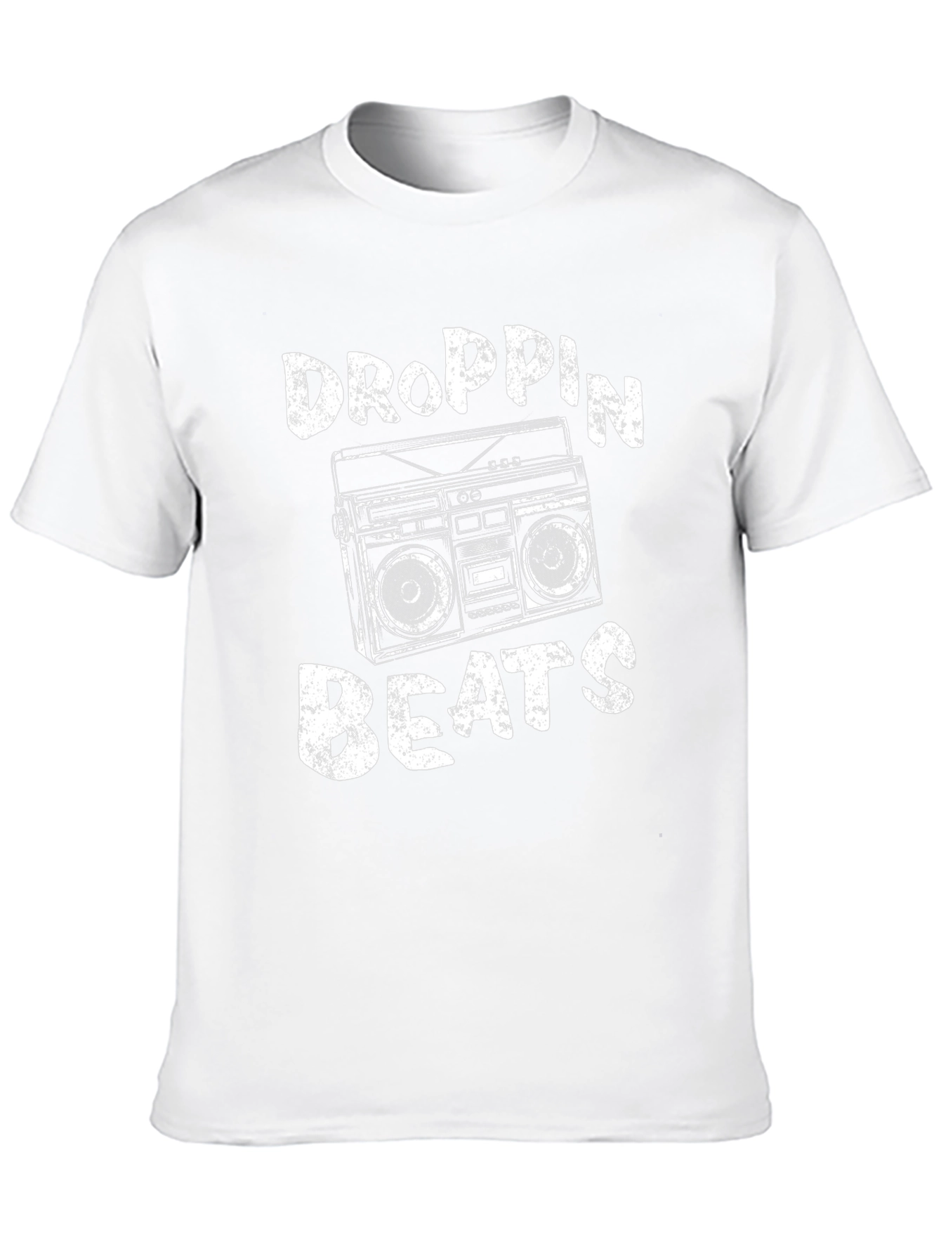 Droppin Beats Boombox Graphic Tee - Black