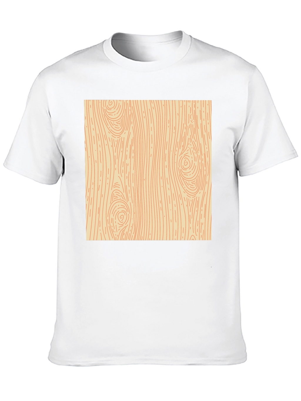 Wood Grain Graphic Tee - Novelty Print Shirt