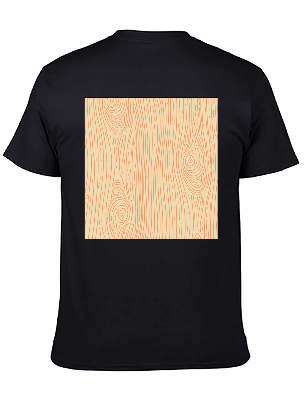 Wood Grain Graphic Tee - Novelty Print Shirt