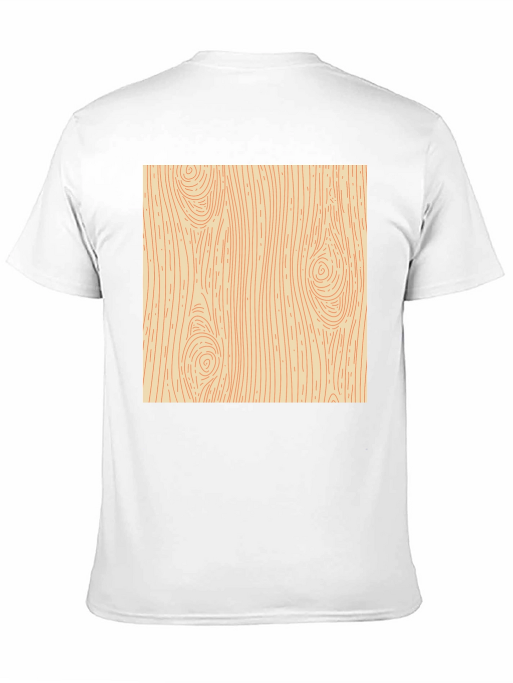 Wood Grain Graphic Tee - Novelty Print Shirt