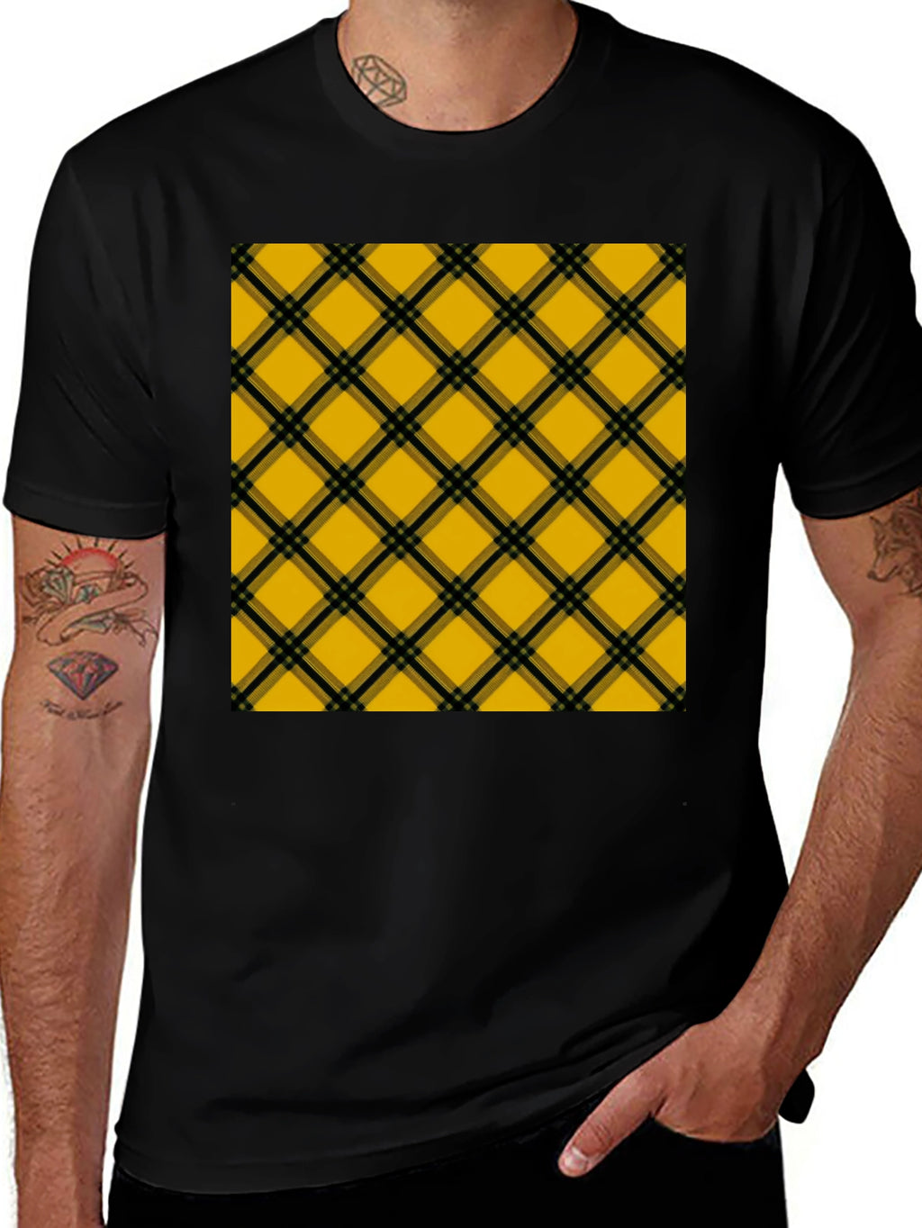 Plaid T-Shirt - Stylish Casual Wear