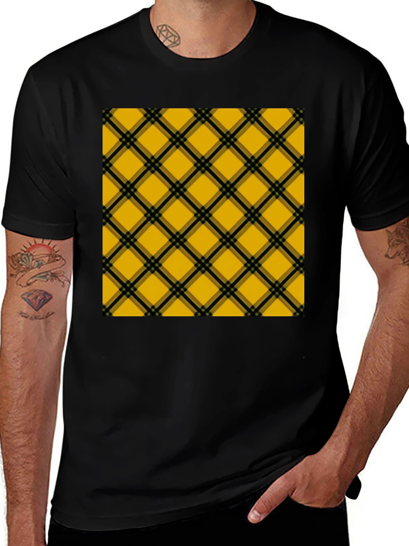 Plaid T-Shirt - Stylish Casual Wear