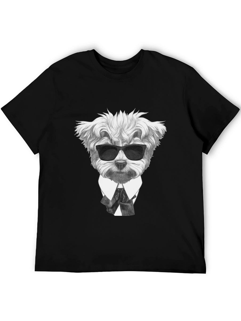 Dog in Suit Graphic T-Shirt - Cool Canine Style