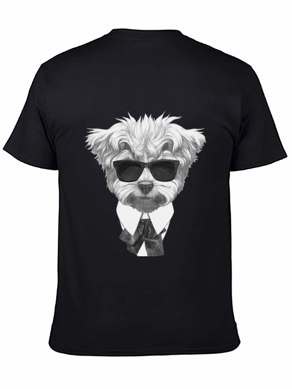 Dog in Suit Graphic T-Shirt - Cool Canine Style