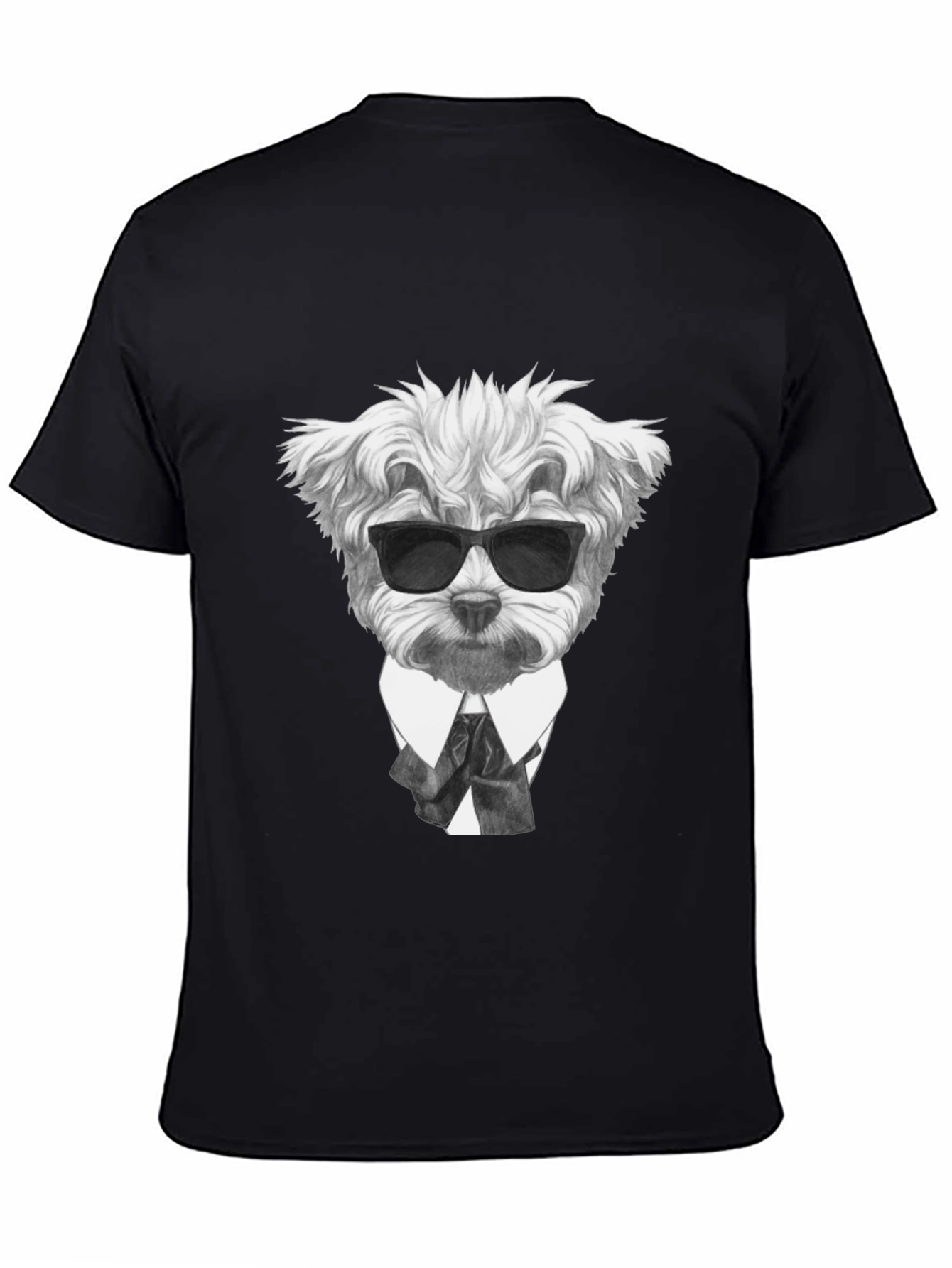 Dog in Suit Graphic T-Shirt - Cool Canine Style