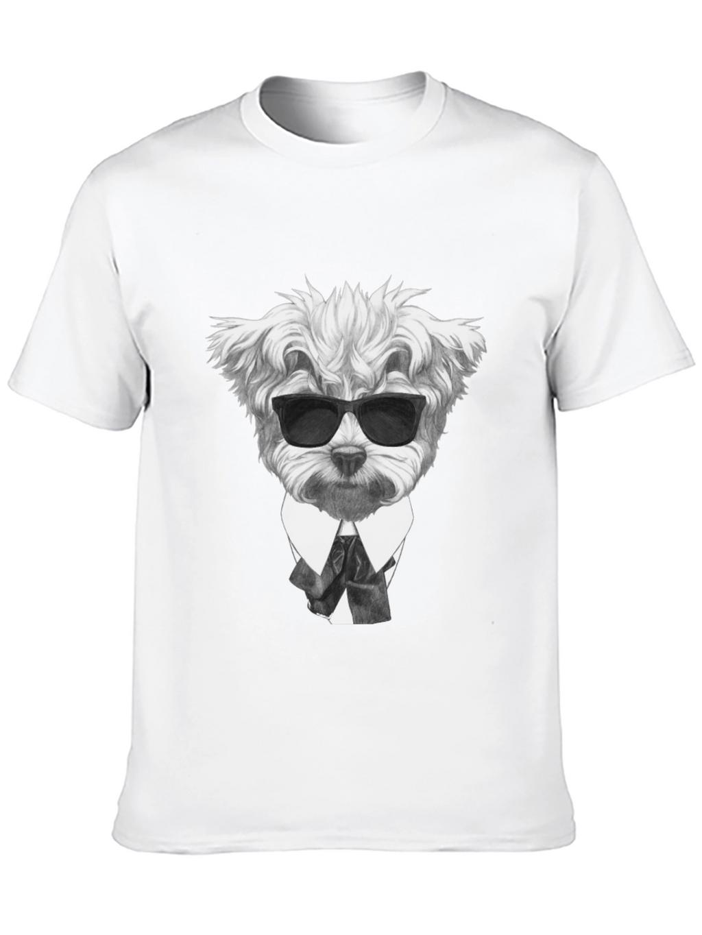 Dog in Suit Graphic T-Shirt - Cool Canine Style