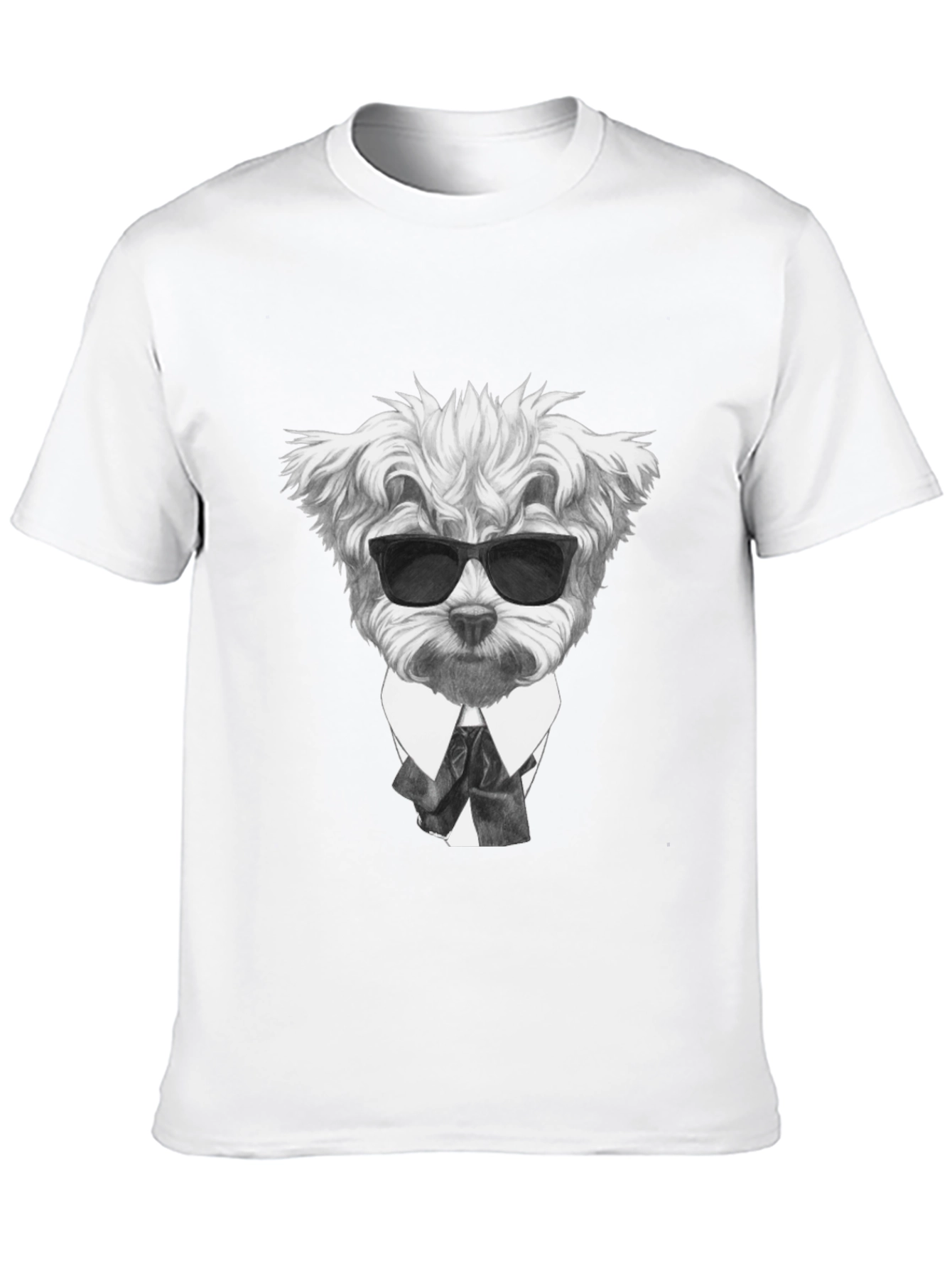 Dog in Suit Graphic T-Shirt - Cool Canine Style