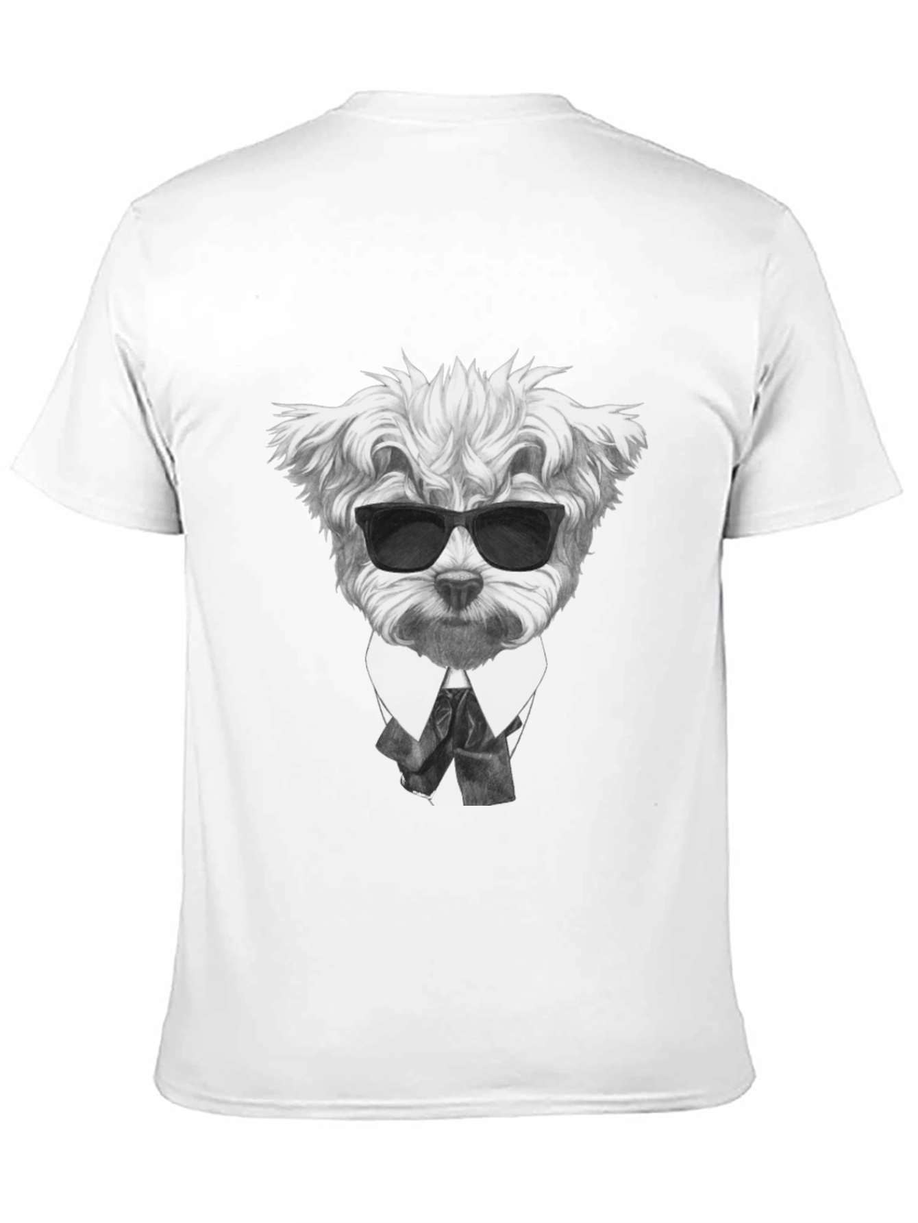 Dog in Suit Graphic T-Shirt - Cool Canine Style