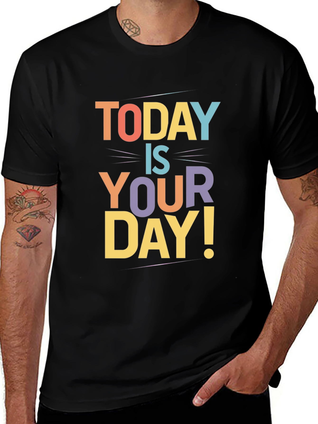 Today Is Your Day Graphic Tee - Black