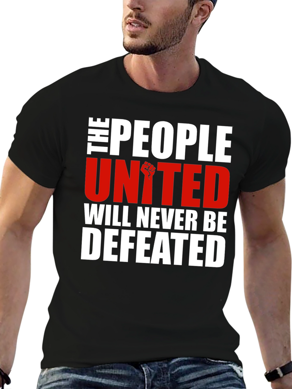 United People Graphic Tee - Never Defeated T-Shirt