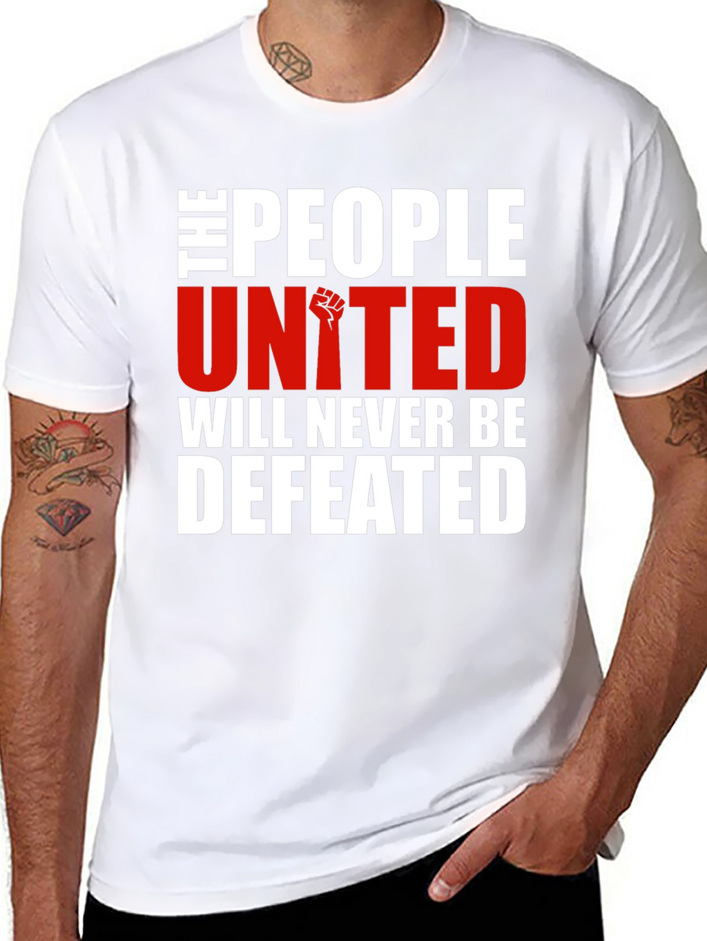 United People Graphic Tee - Never Defeated T-Shirt