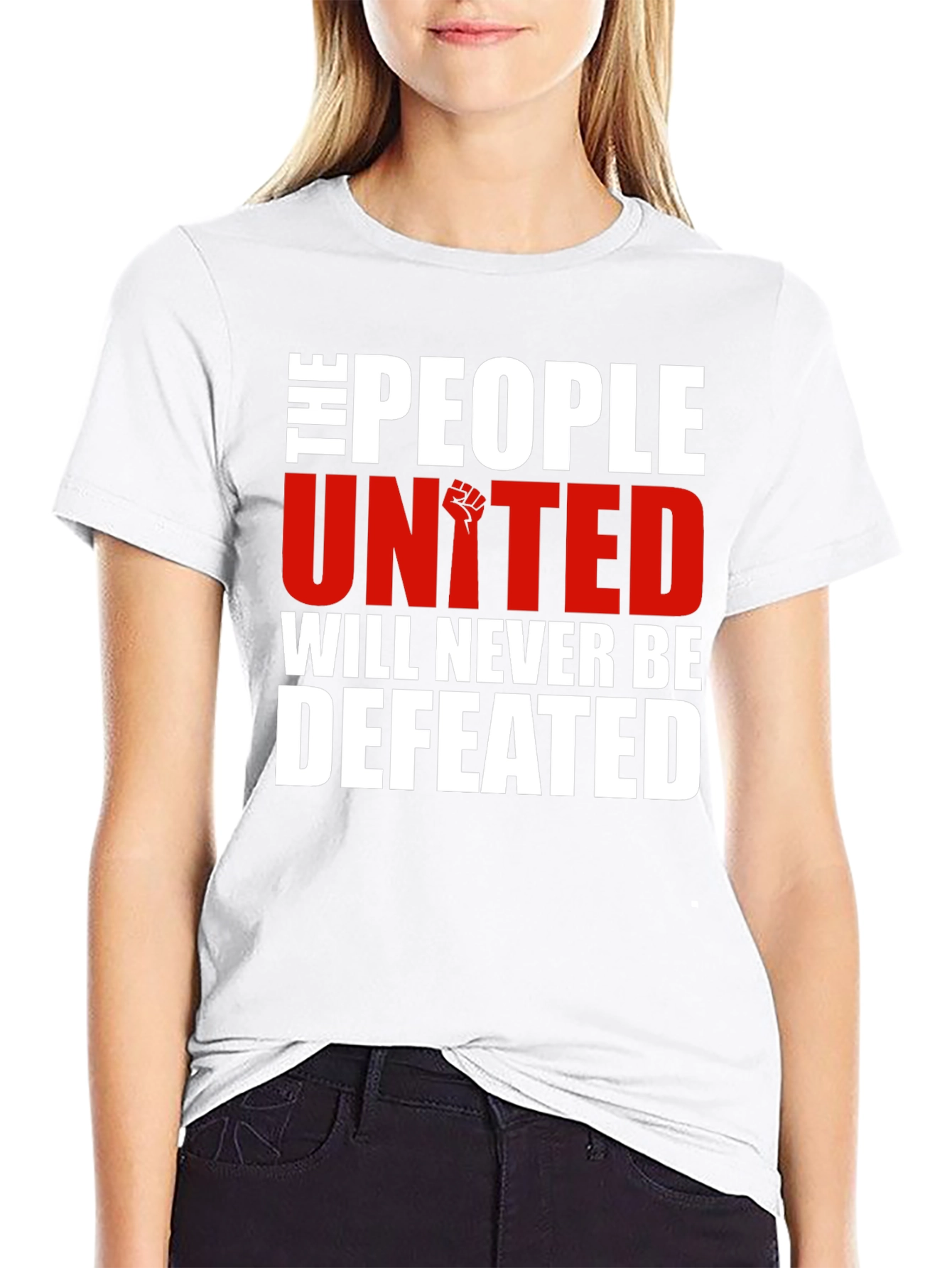 United People Graphic Tee - Never Defeated T-Shirt