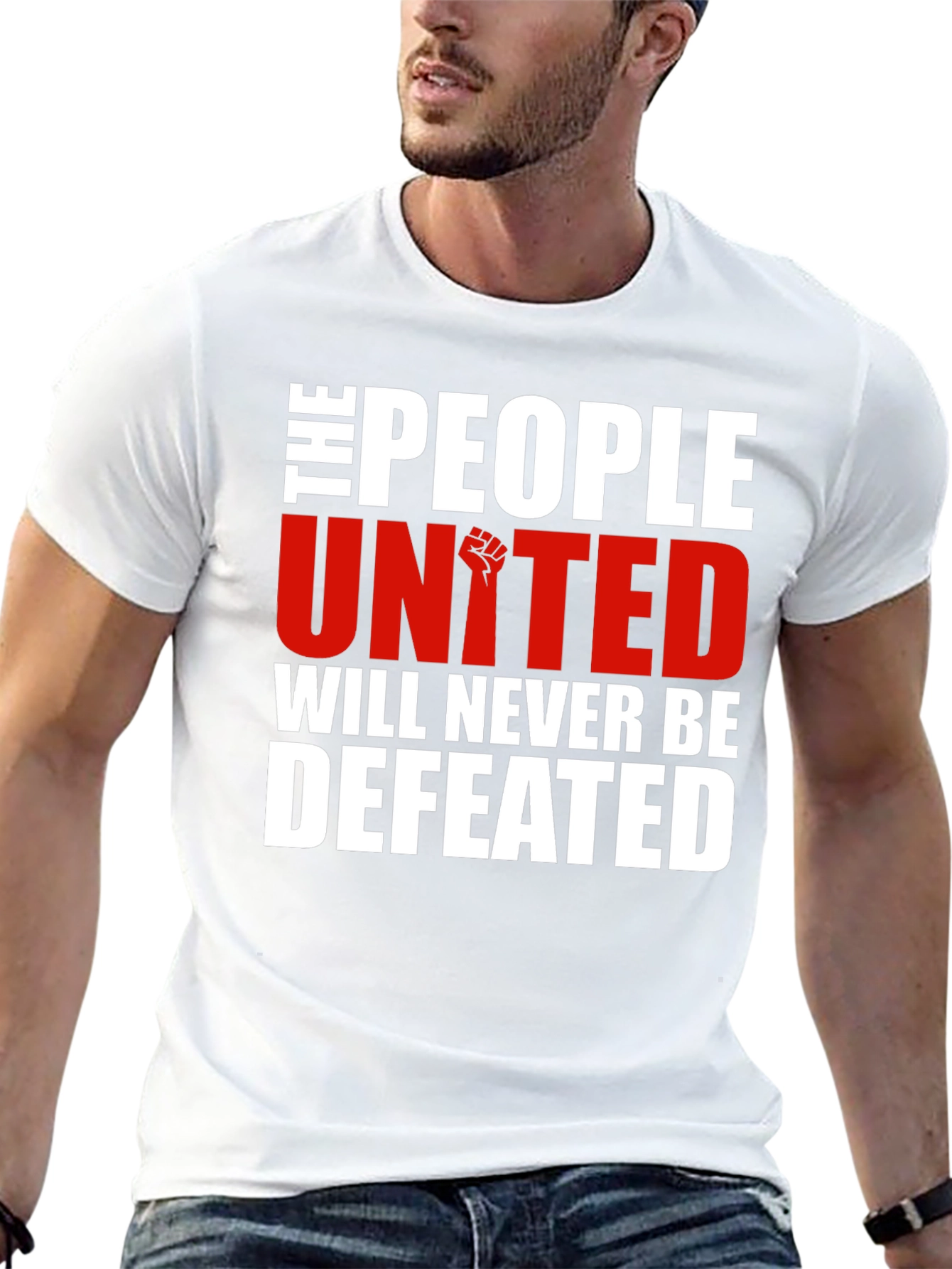 United People Graphic Tee - Never Defeated T-Shirt