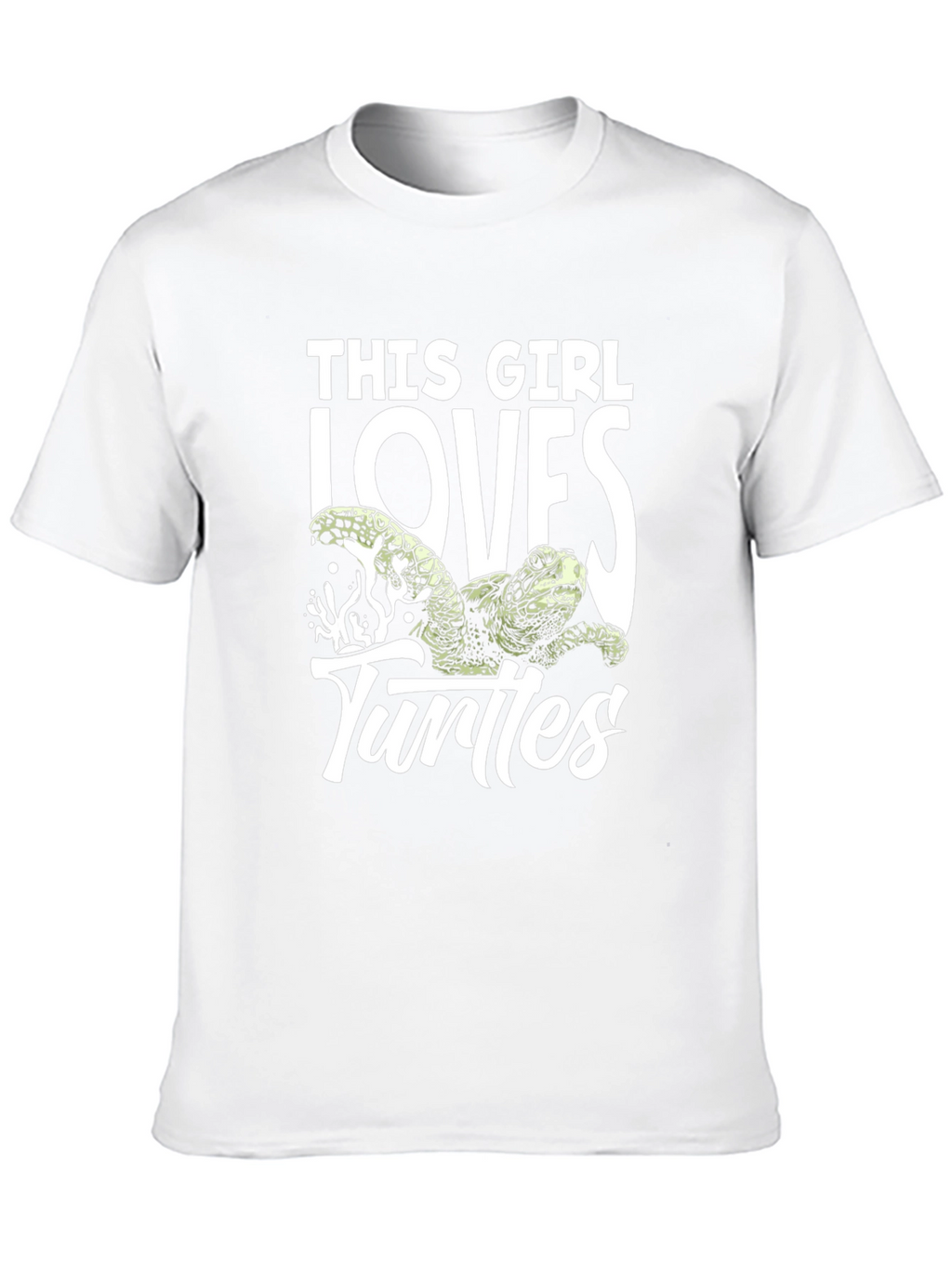 This Girl Loves Turtles Black T-Shirt