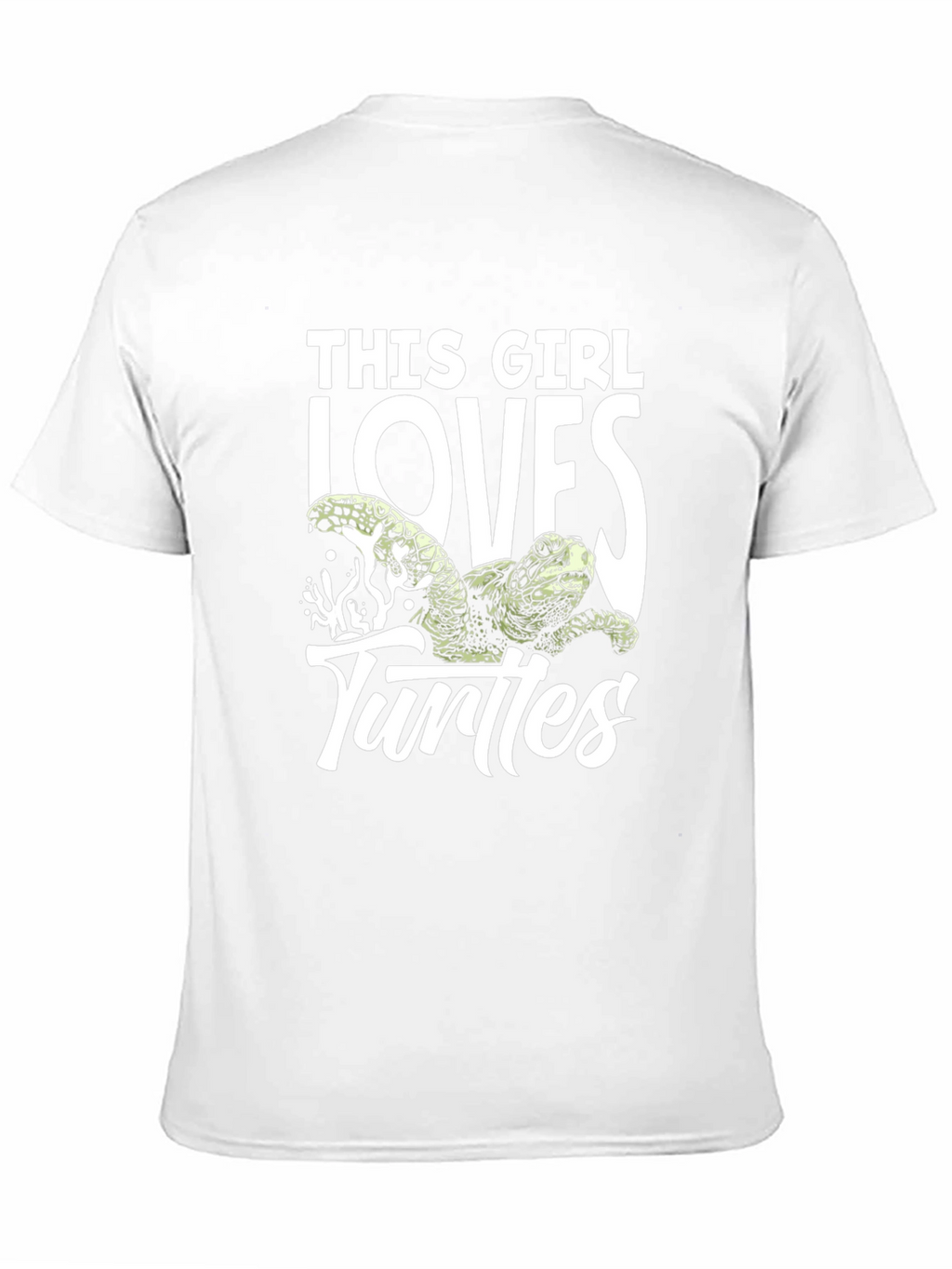 This Girl Loves Turtles Black T-Shirt