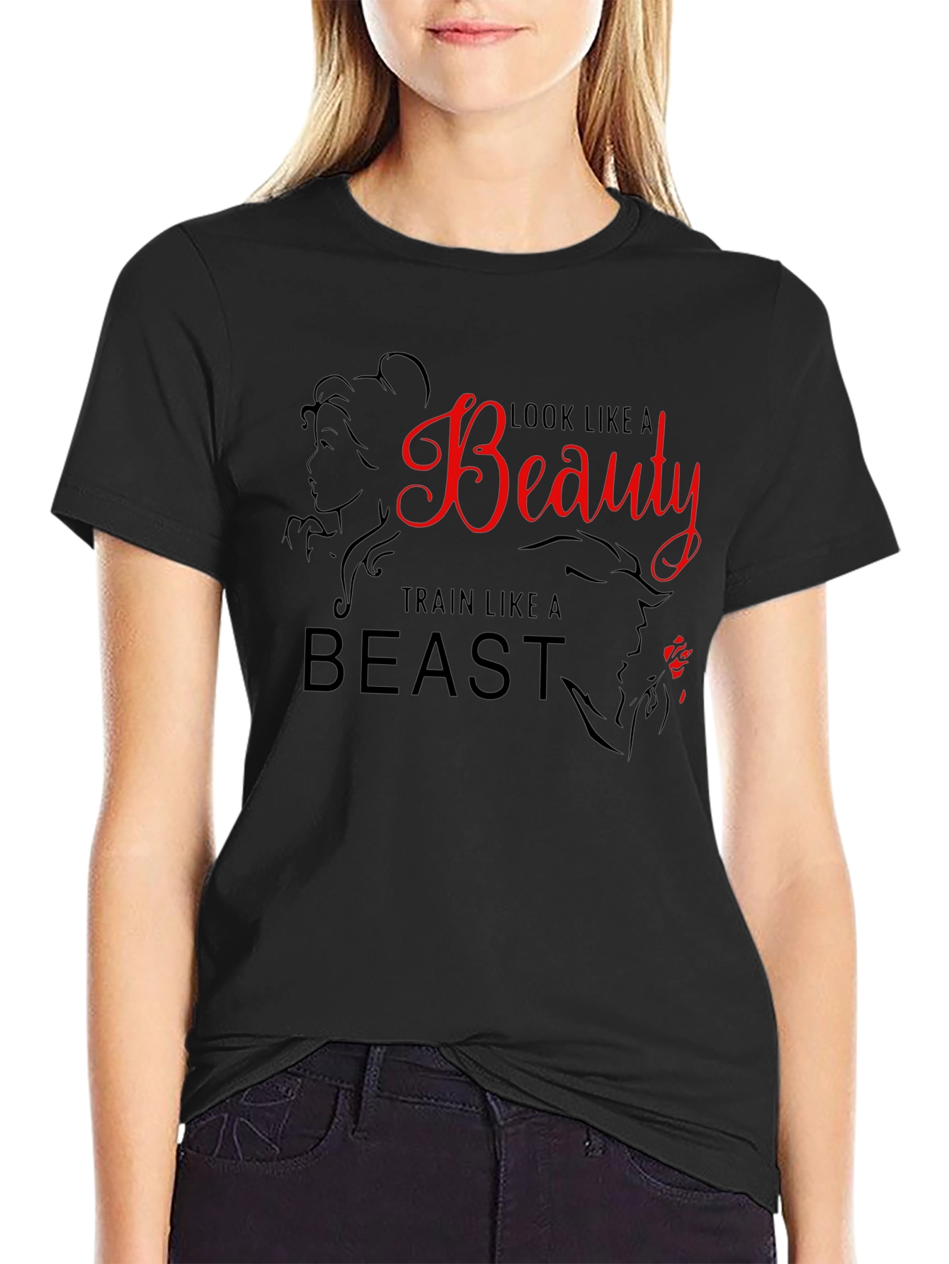 Beauty and the Beast Workout T-Shirt