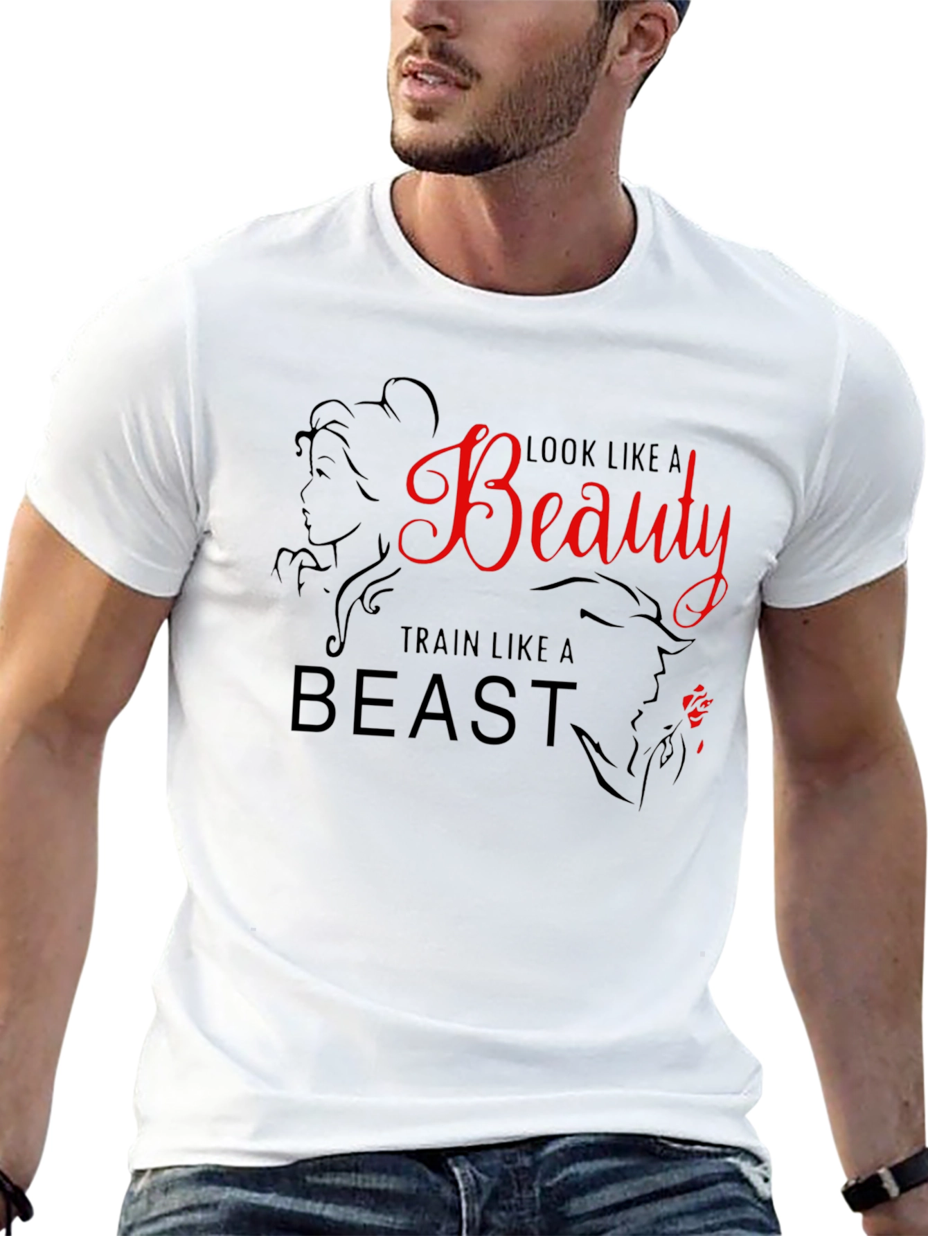 Beauty and the Beast Workout T-Shirt