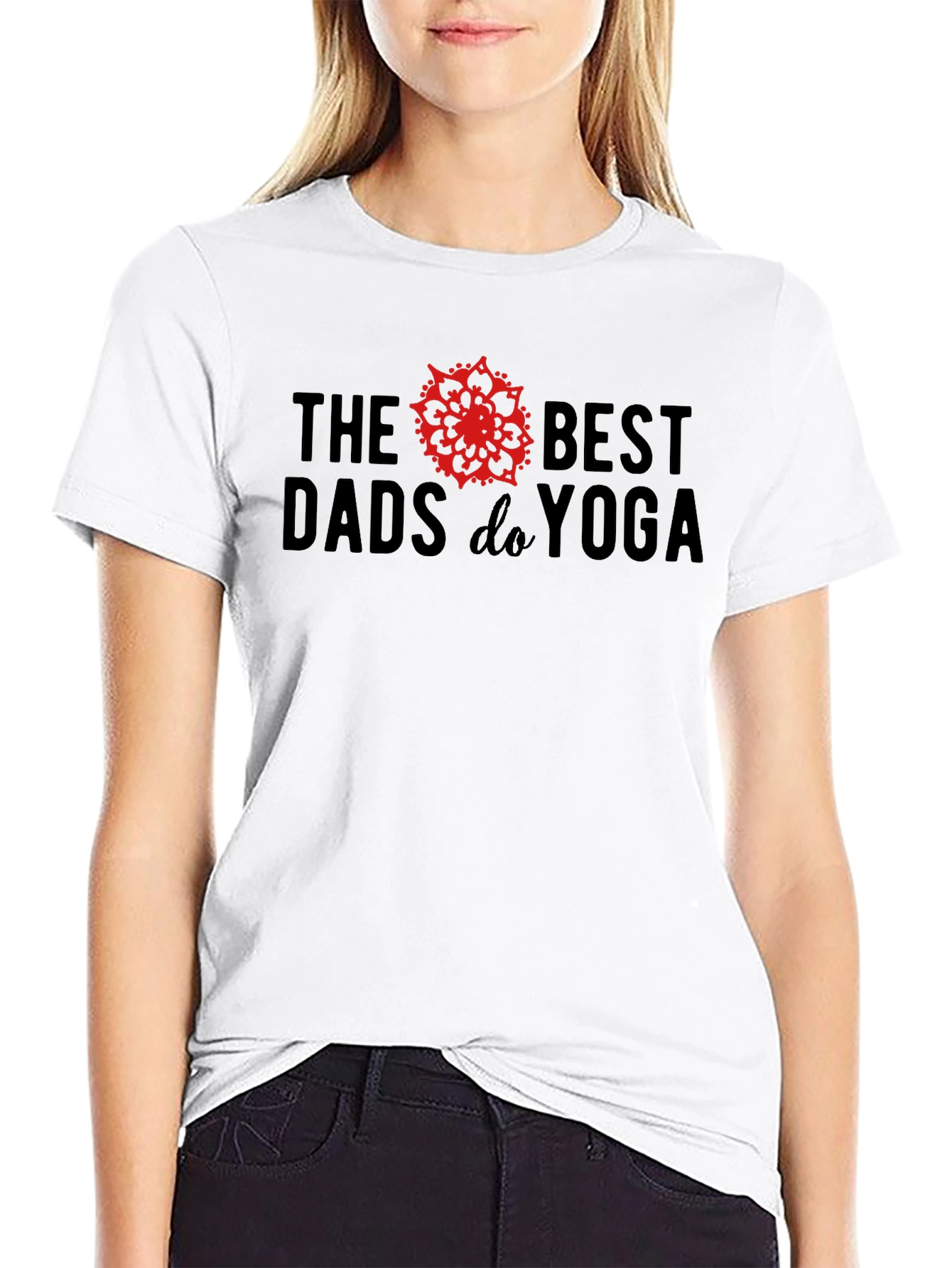 Best Dads Do Yoga T-Shirt - Black Tee