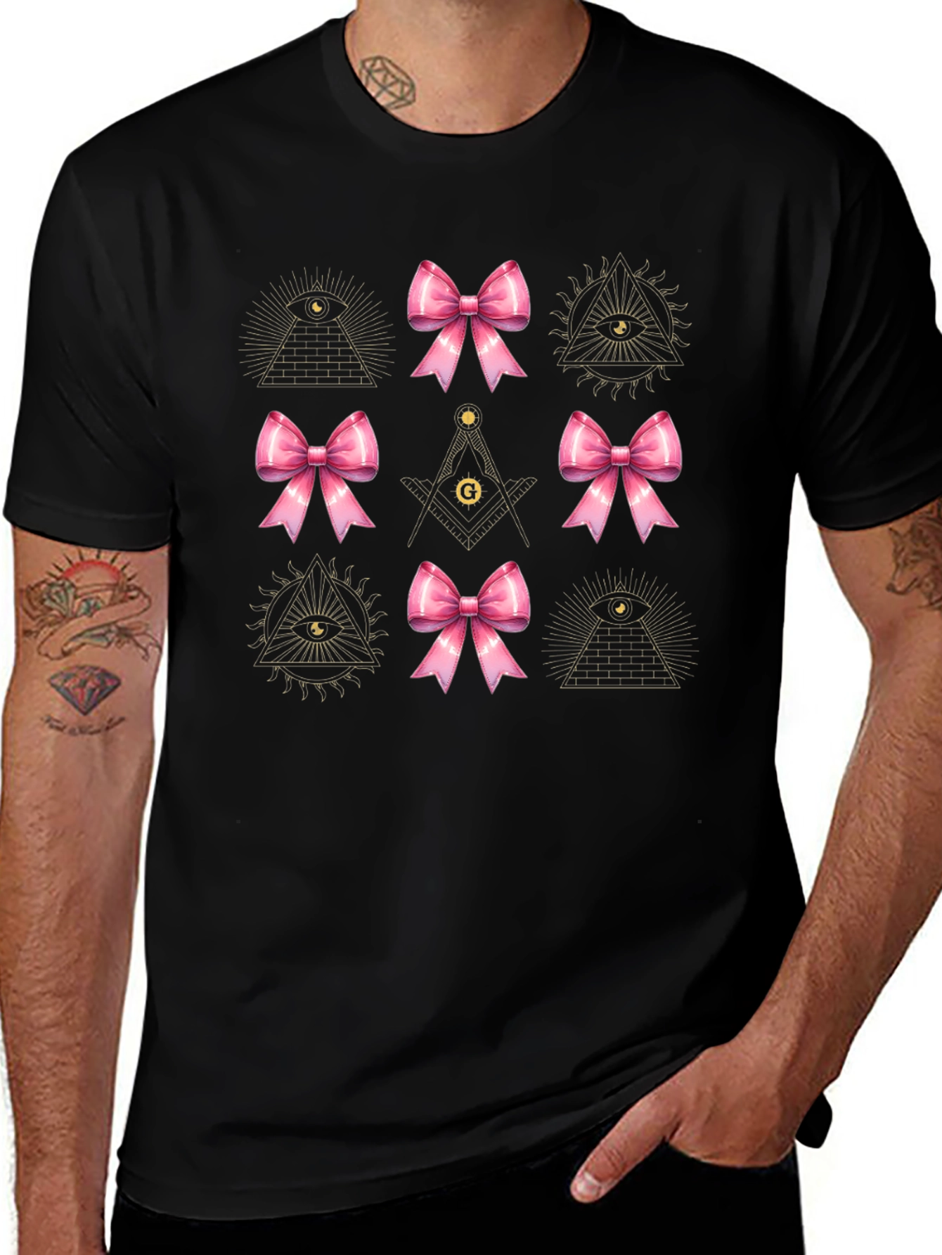 Masonic Bow T-Shirt - All Seeing Eye